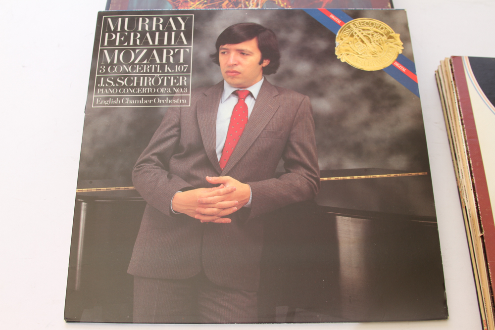 Collection of Vinyl Mozart Works by Various Artists