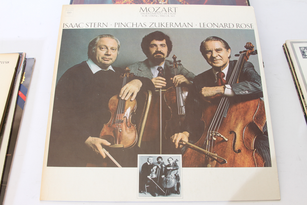 Collection of Vinyl Mozart Works by Various Artists