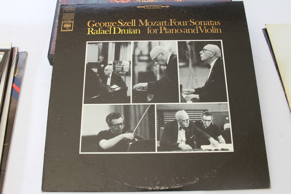 Collection of Vinyl Mozart Works by Various Artists