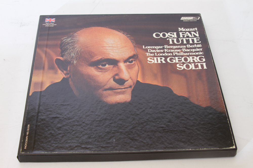 Collection of Vinyl Mozart Works by Various Artists