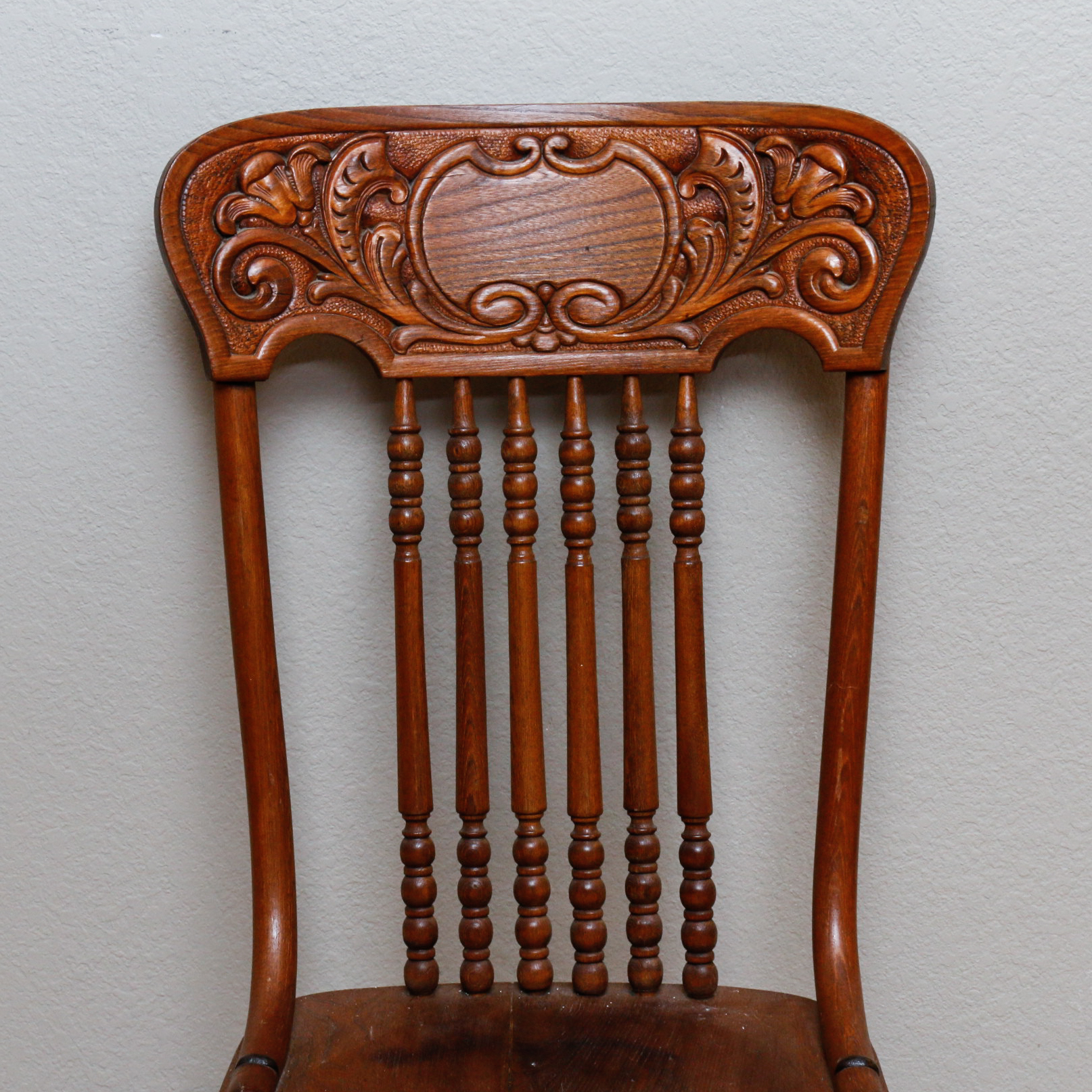 Two Vintage Spindle Back Chairs