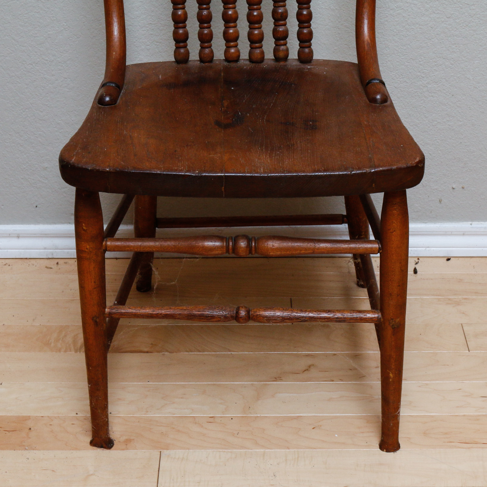 Two Vintage Spindle Back Chairs
