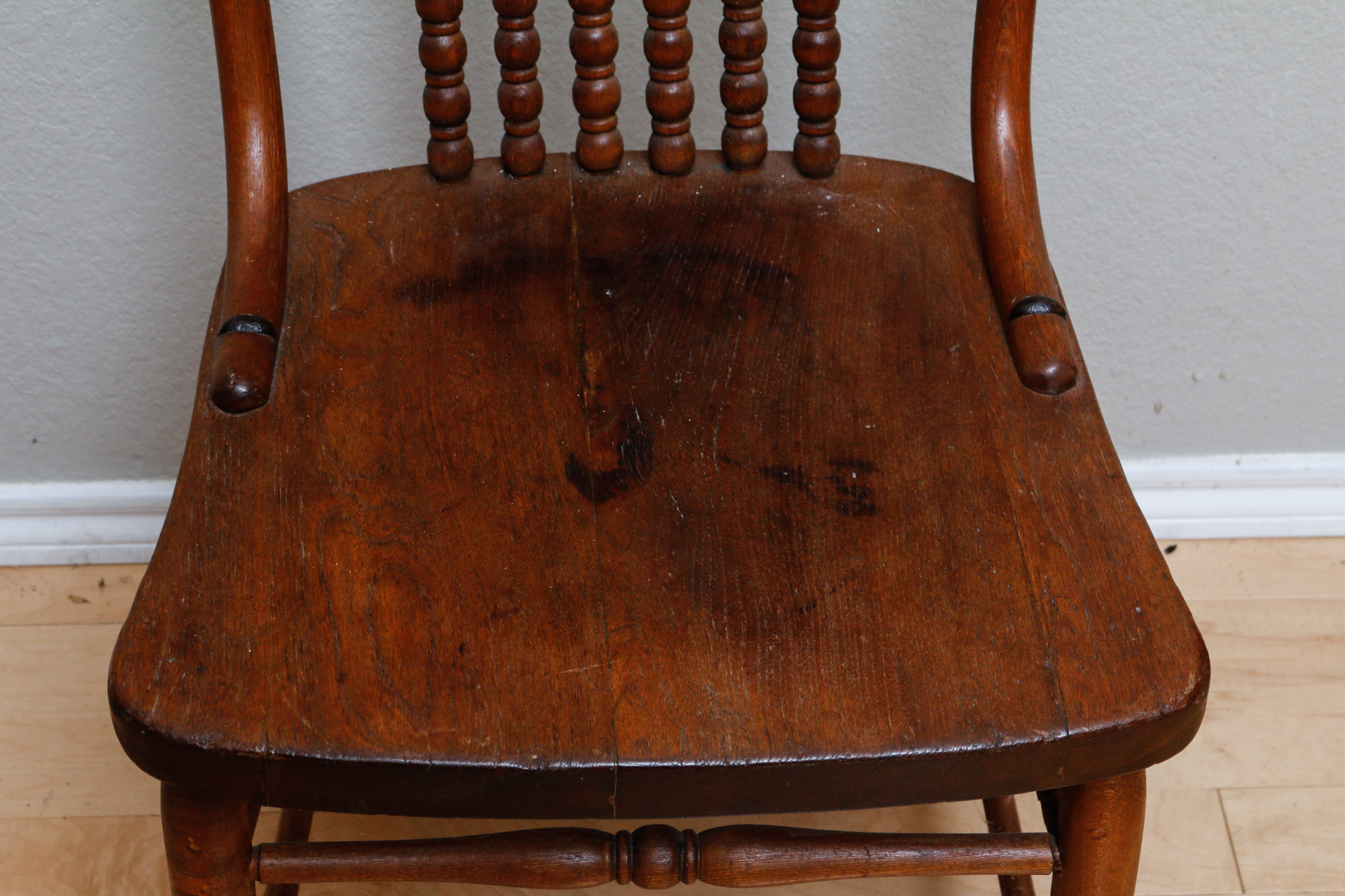 Two Vintage Spindle Back Chairs