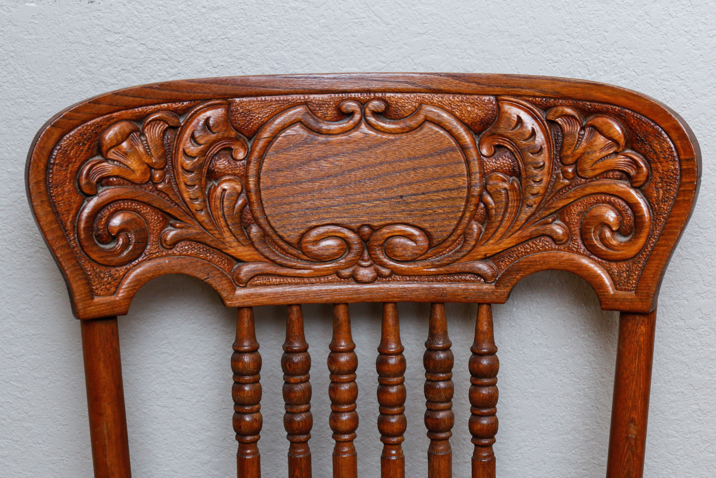 Two Vintage Spindle Back Chairs