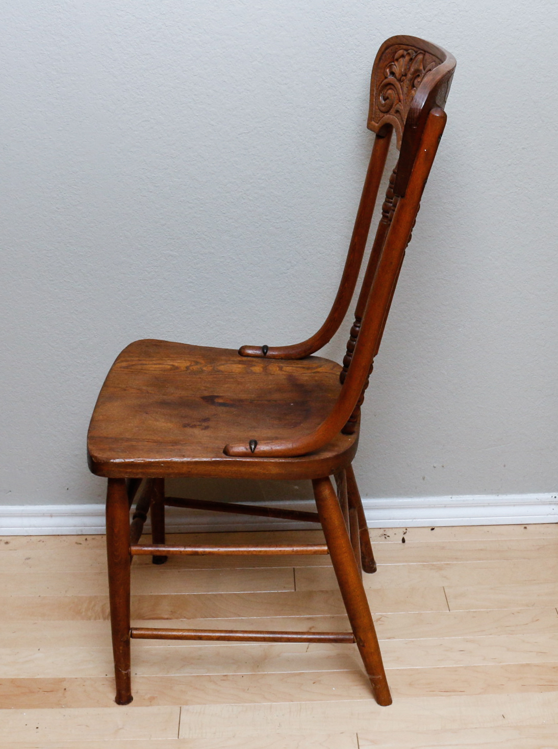 Two Vintage Spindle Back Chairs