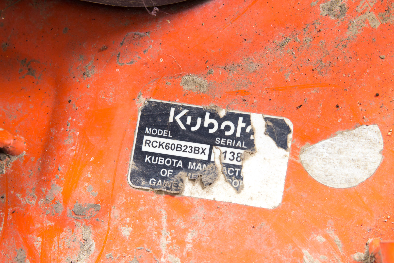 Kubota RCK60B23BX 60-Inch Mower Deck