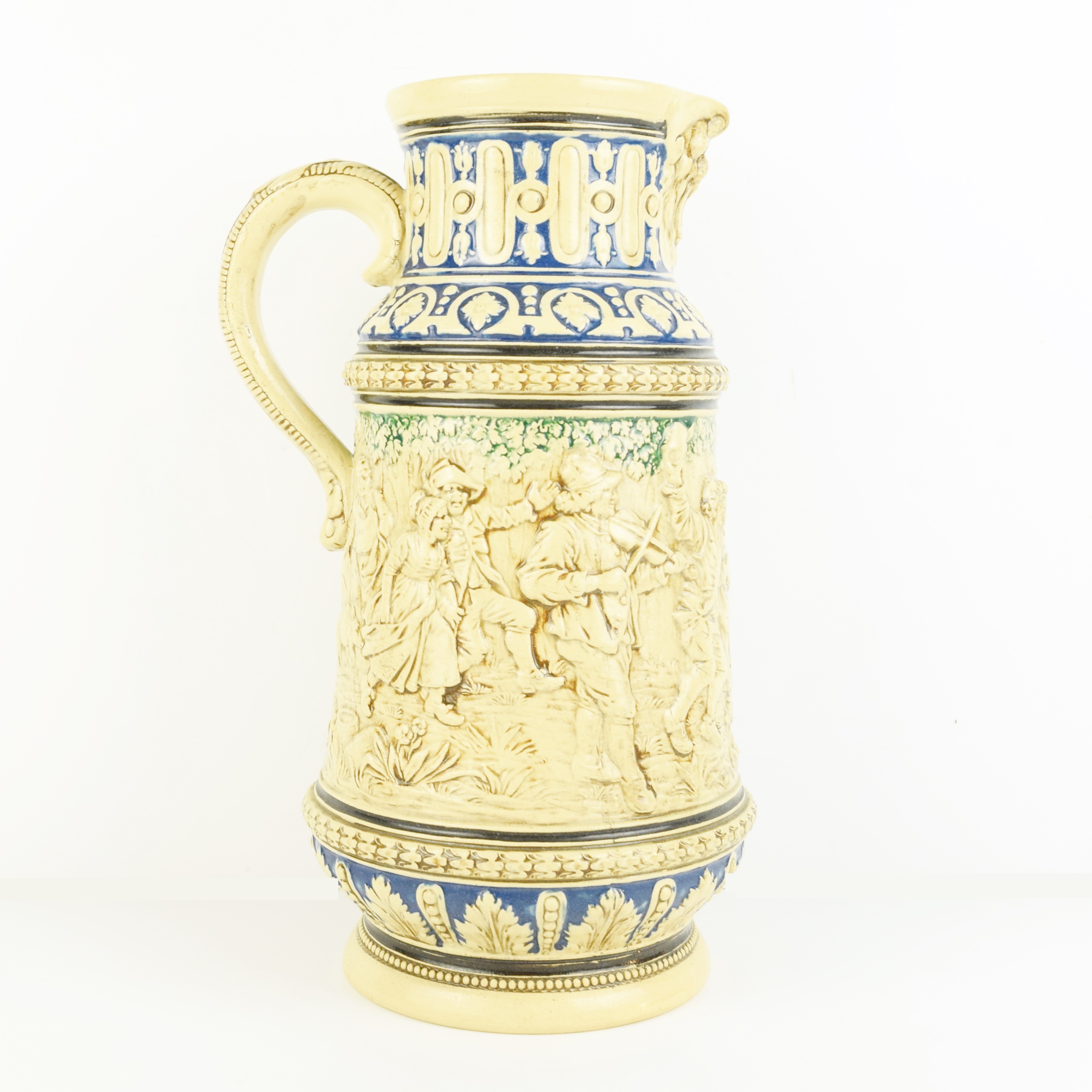 Large Vintage German Salt Glaze Pitcher