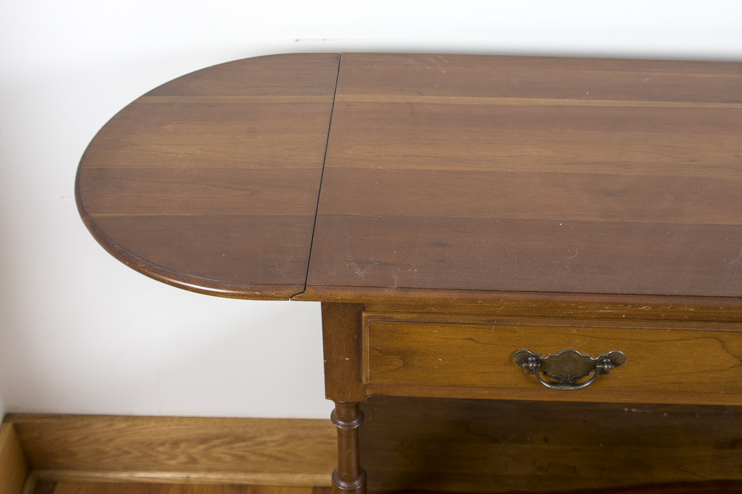 Cherry Wood Buffet On Casters