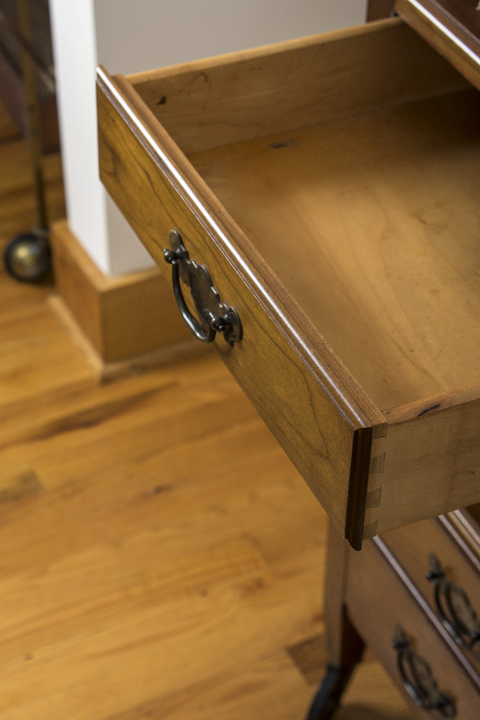 Cherry Wood Buffet On Casters