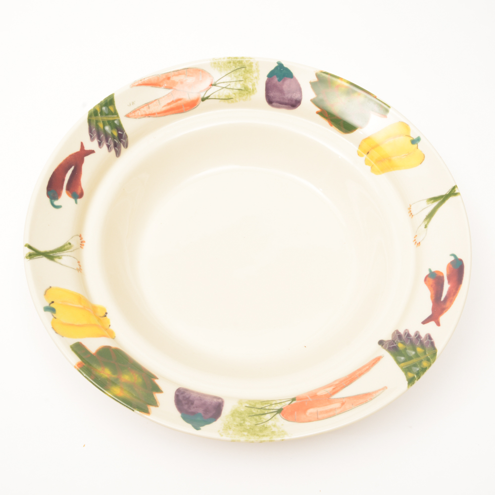 Vegetable Themed Kitchen Pottery Assortment