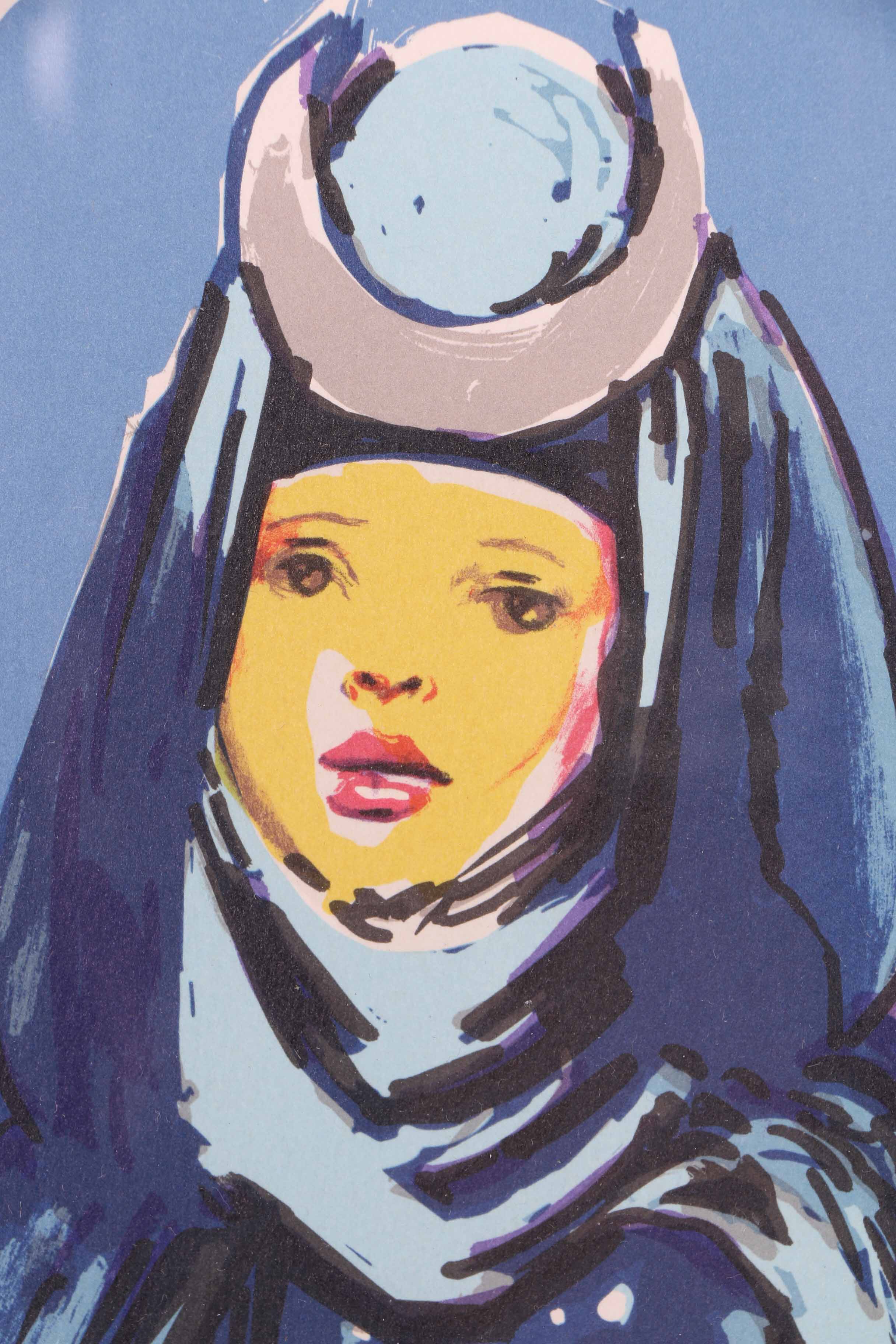 Salvador Dali Limited Edition Lithograph "The High Priestess"