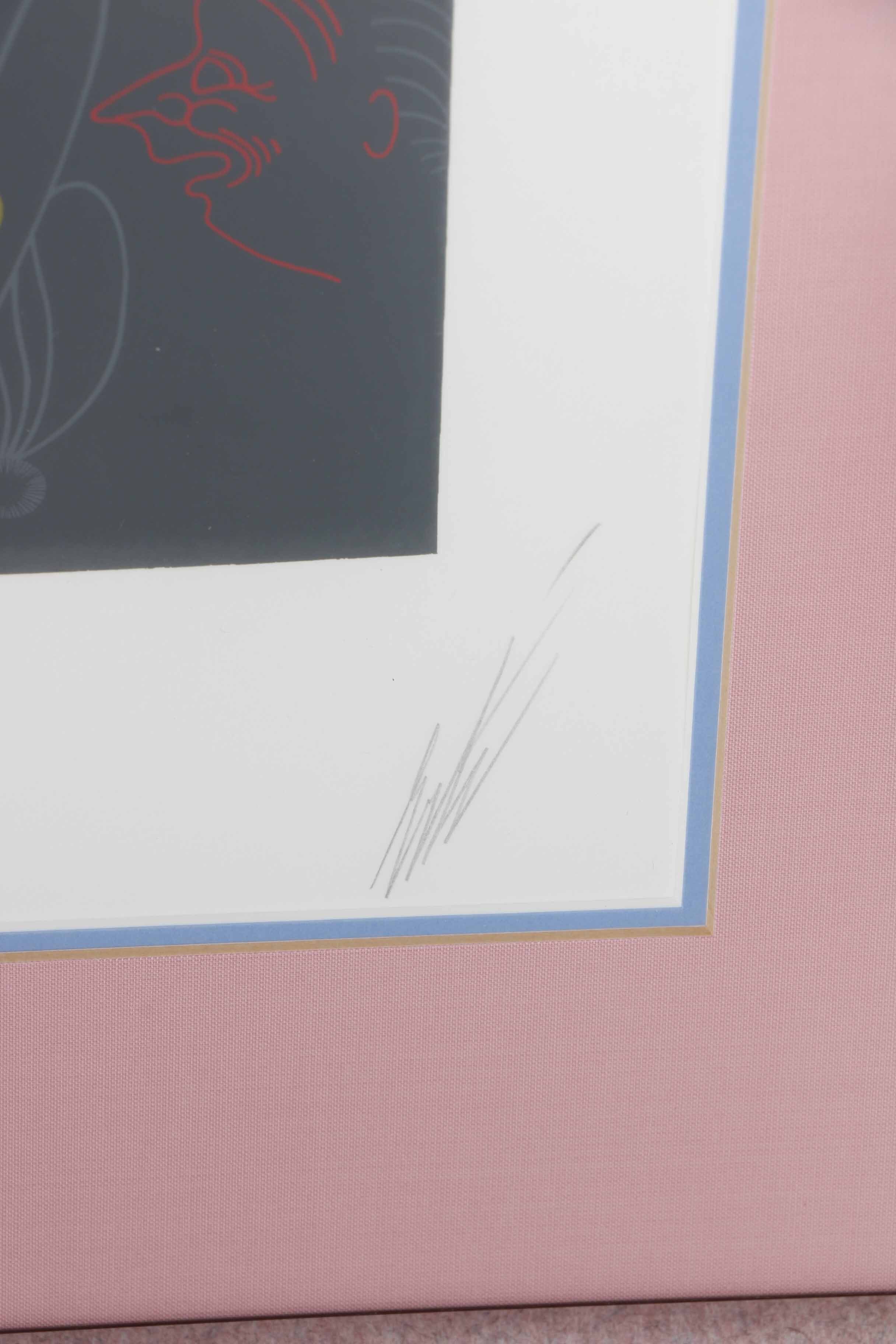 Erté Limited Edition Serigraph "The Pursuit Of Flore"