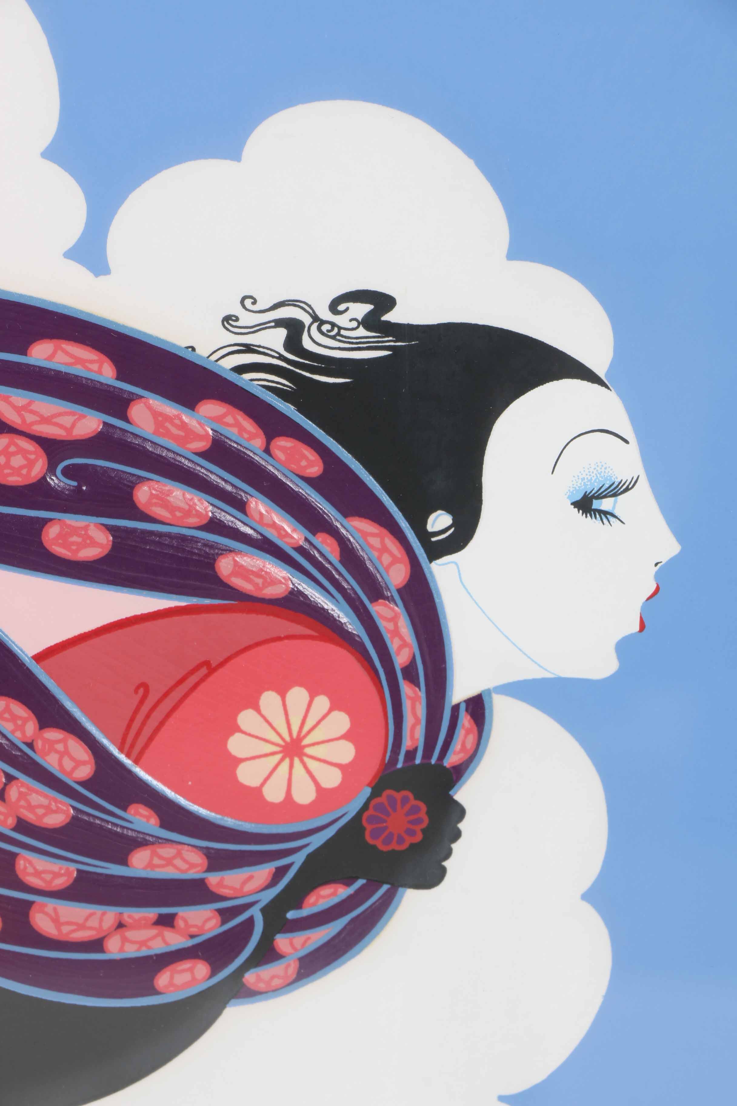 Erté Limited Edition Serigraph "The Pursuit Of Flore"