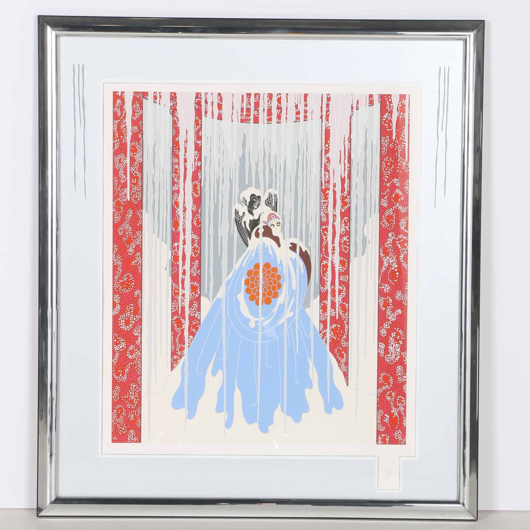 Erté 1982 Limited Edition Serigraph "Love's Captive"