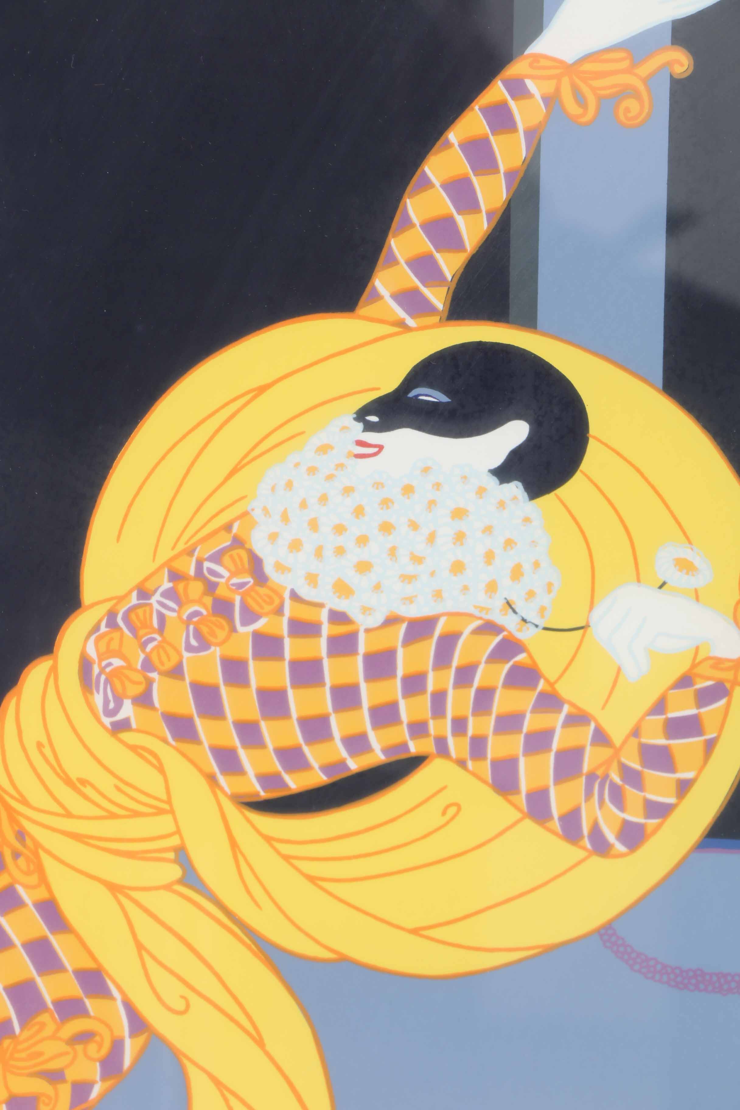 Erté 1982 Limited Edition Serigraph "Harlequin"