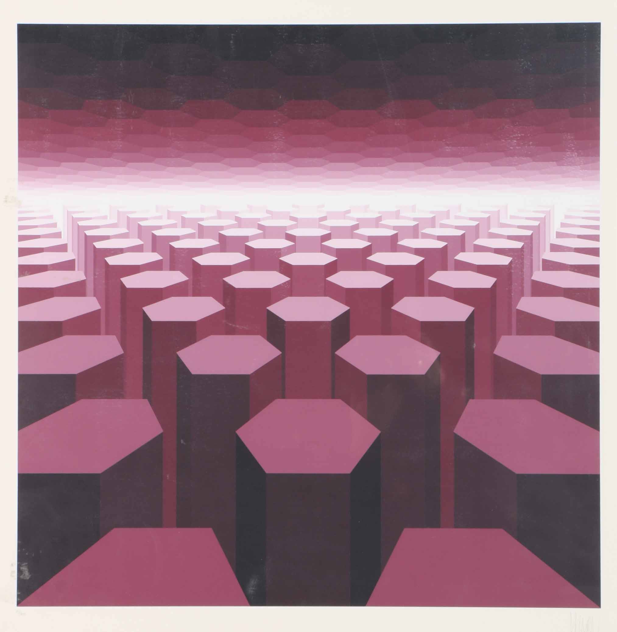 Jean-Pierre Vasarely Yvaral Limited Edition Serigraph