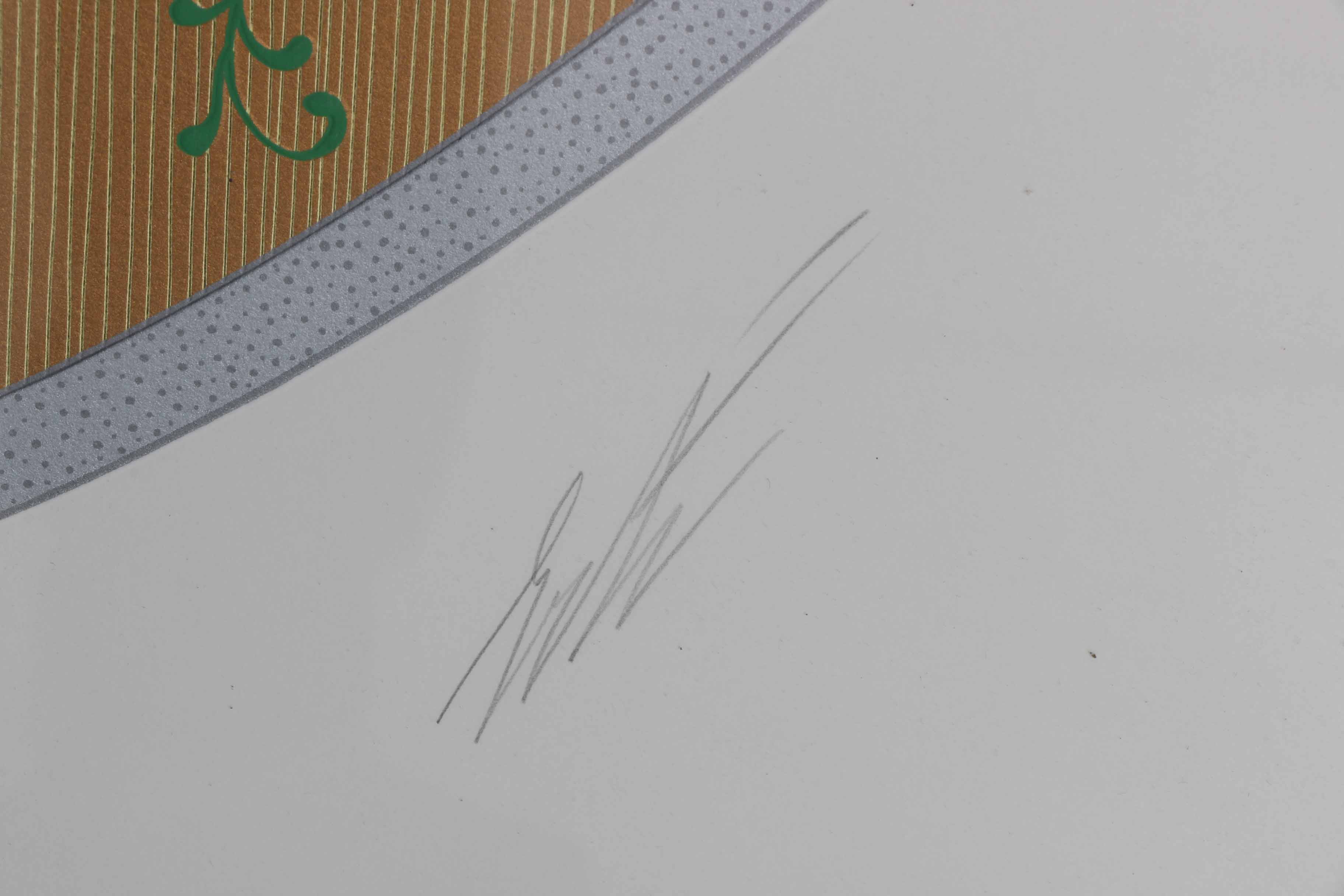 1987 Erté "Harvest" Embossed Serigraph with Foil