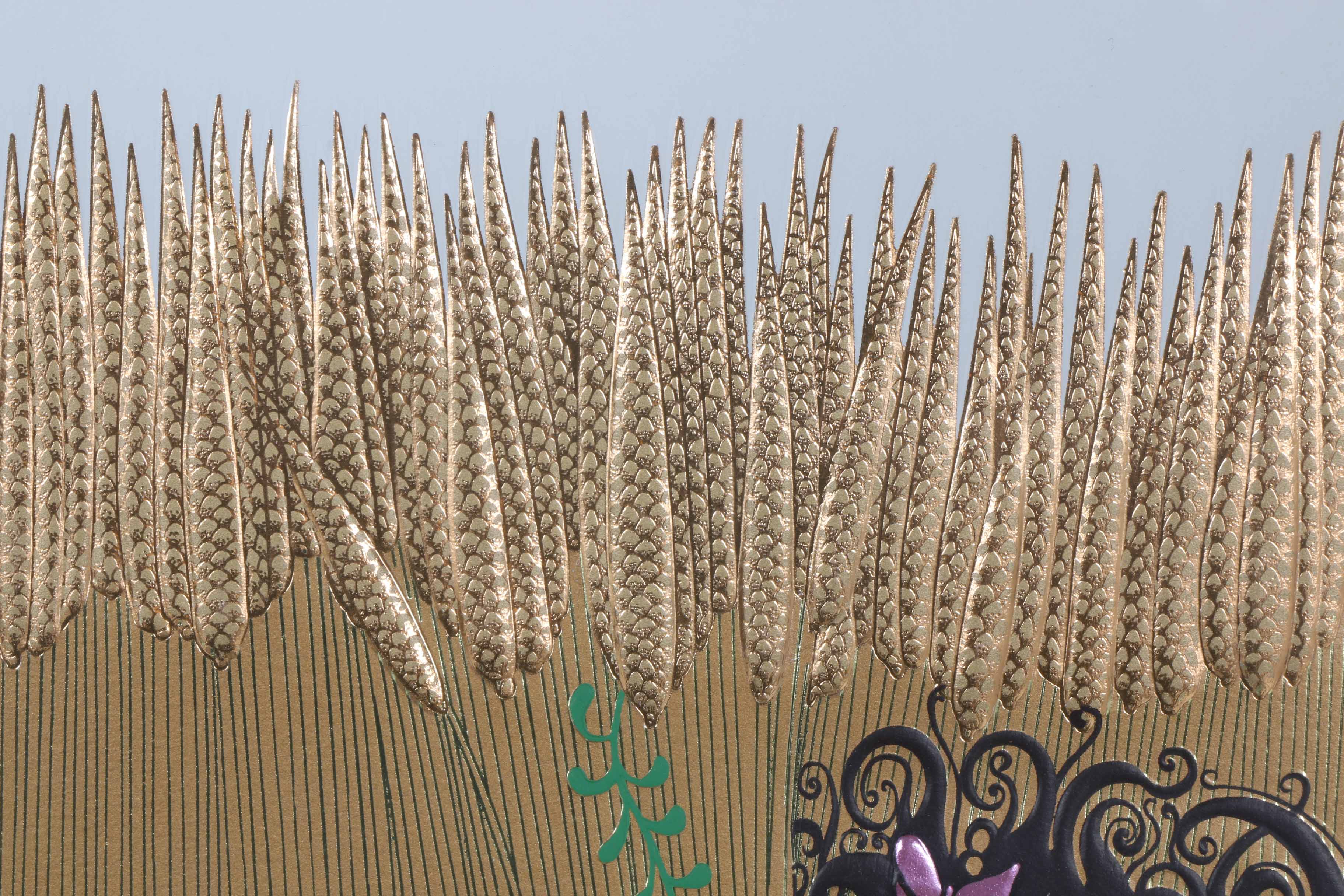 1987 Erté "Harvest" Embossed Serigraph with Foil