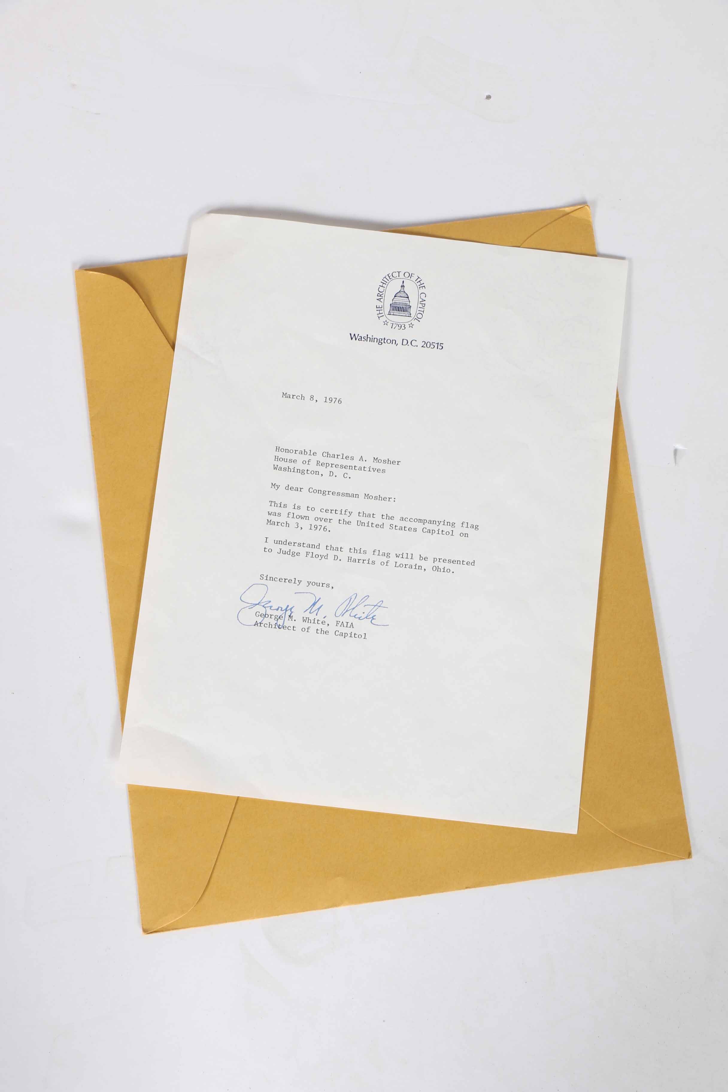 American Flag Flown Over the U.S. Capitol