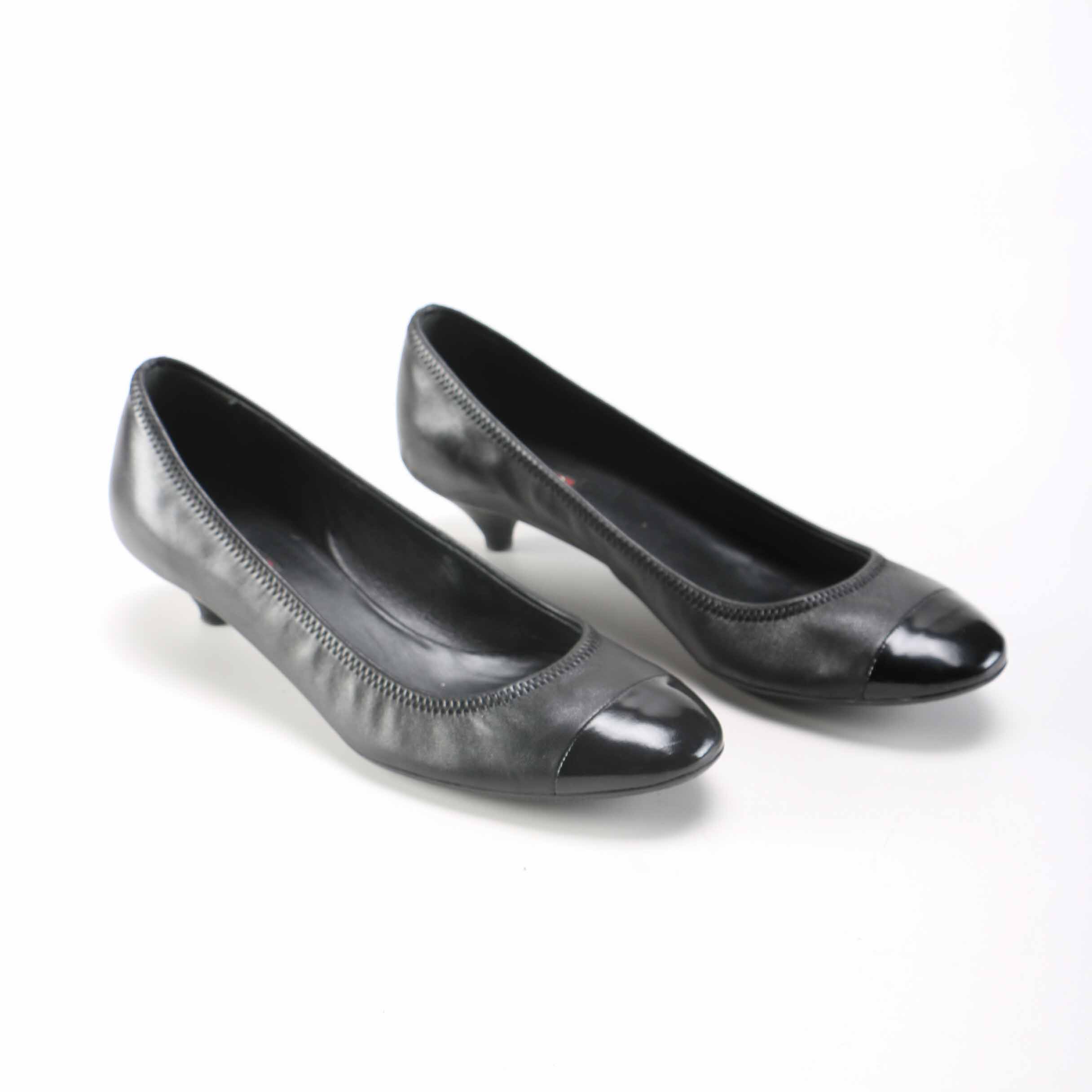 Prada Leather Kitten Heels