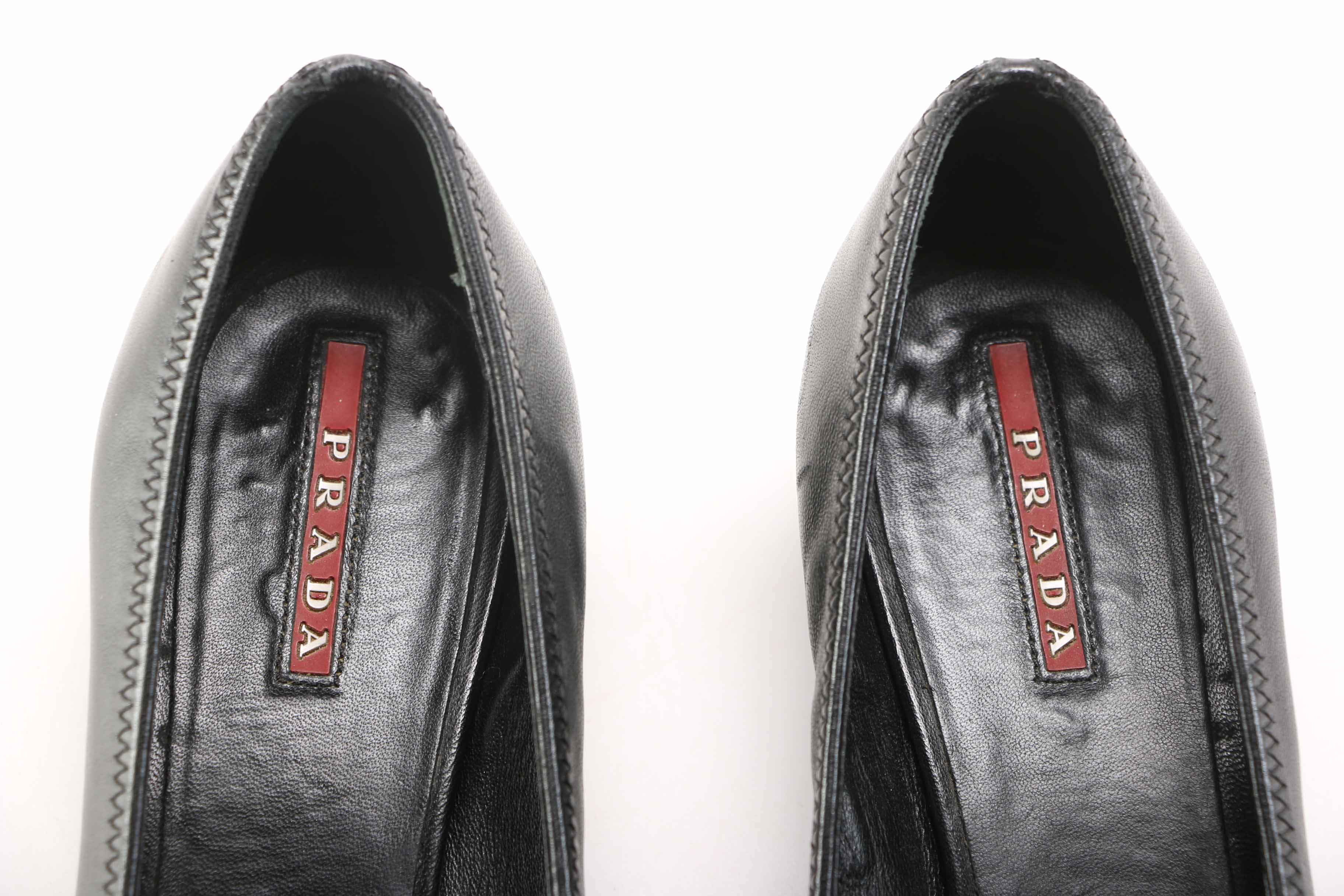 Prada Leather Kitten Heels