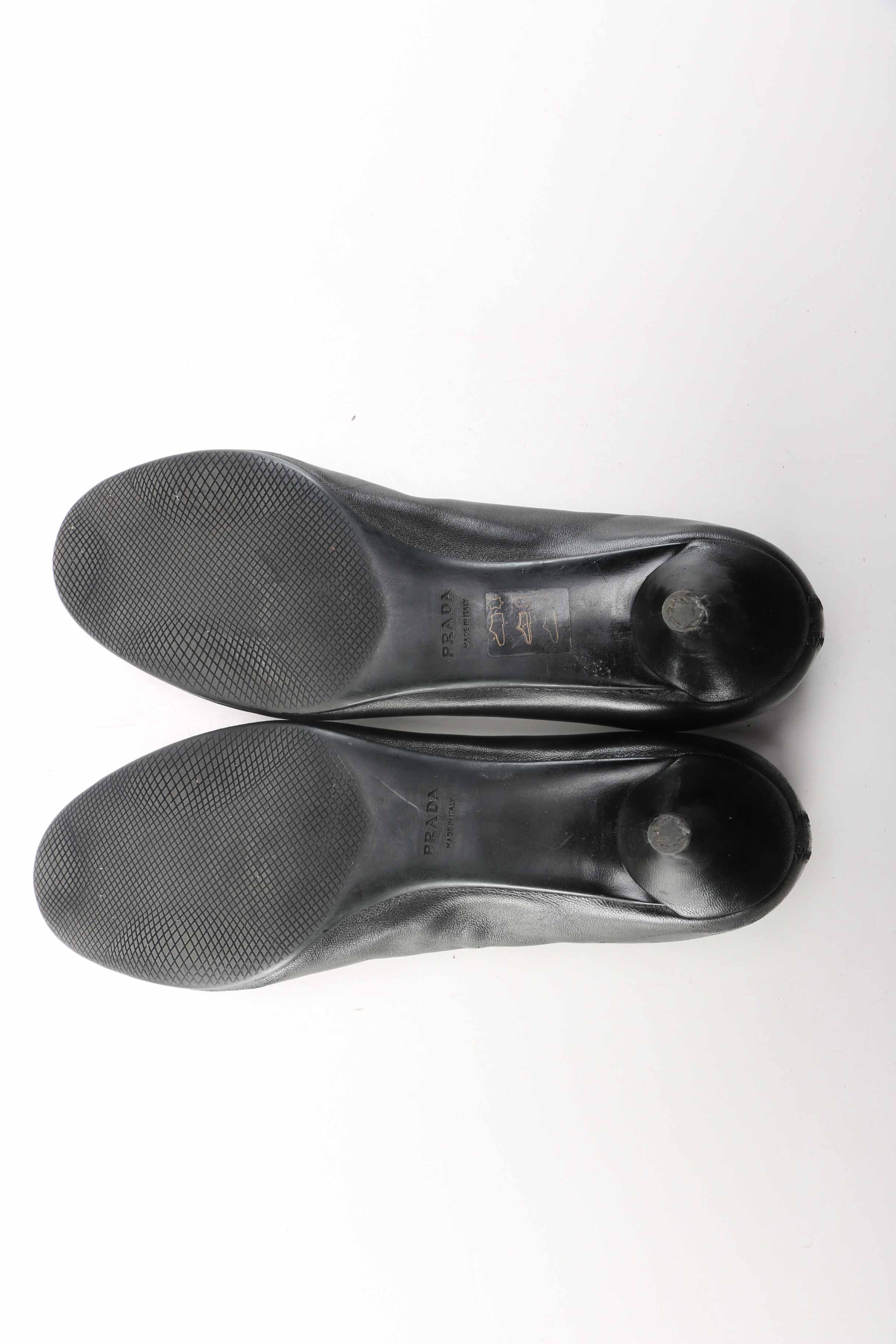 Prada Leather Kitten Heels