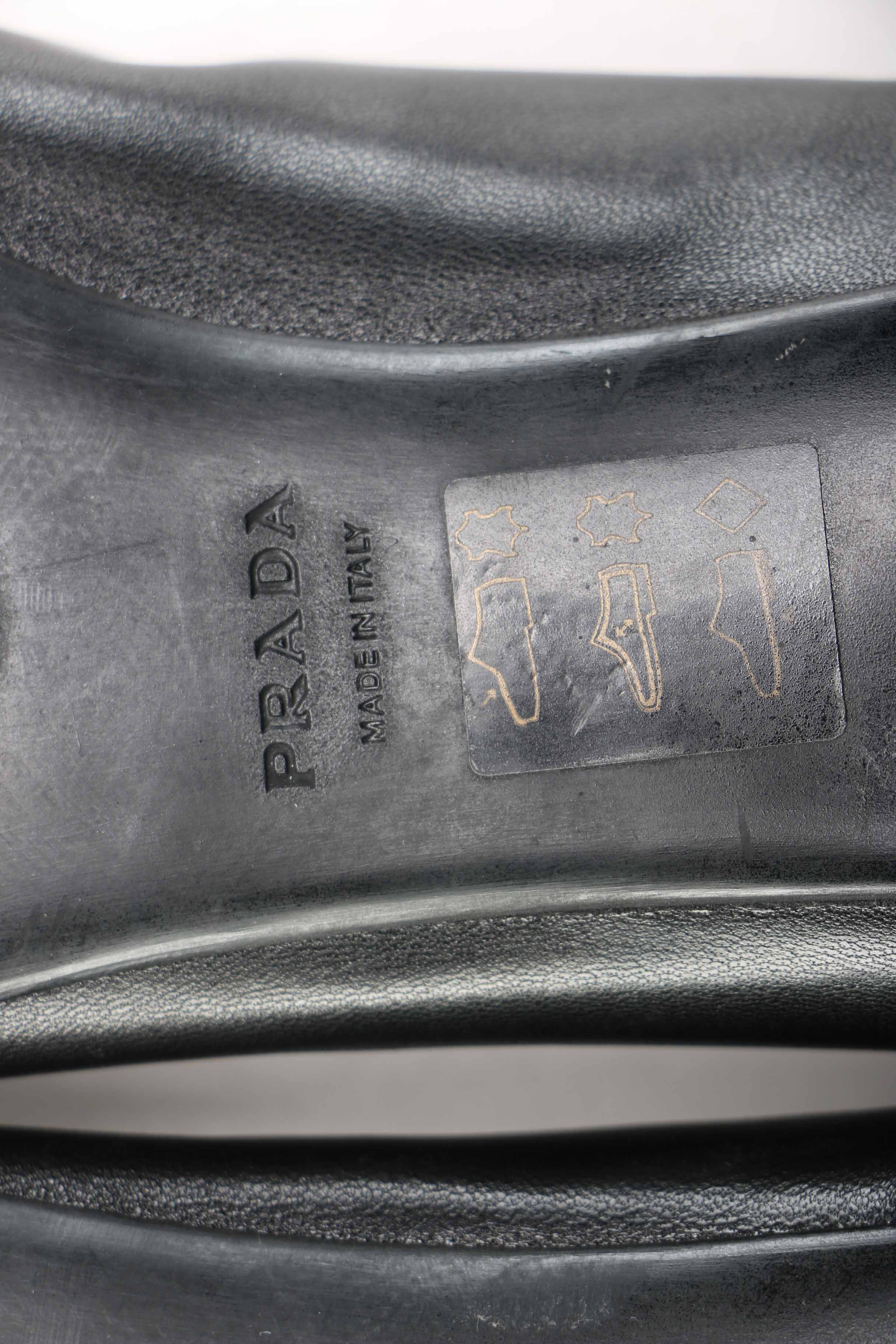 Prada Leather Kitten Heels