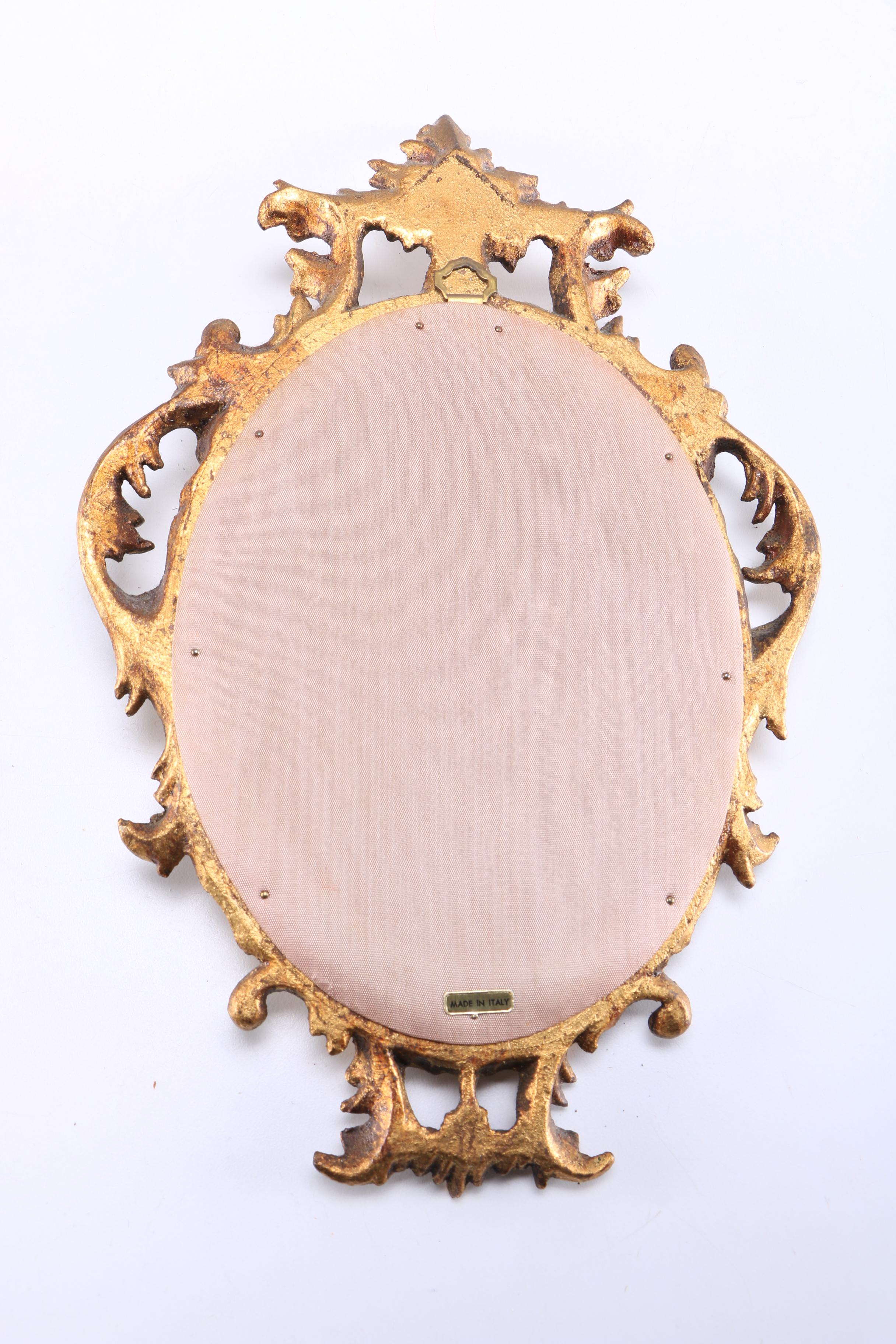 Oil Paintings on Copper With Ornate Italian Frames
