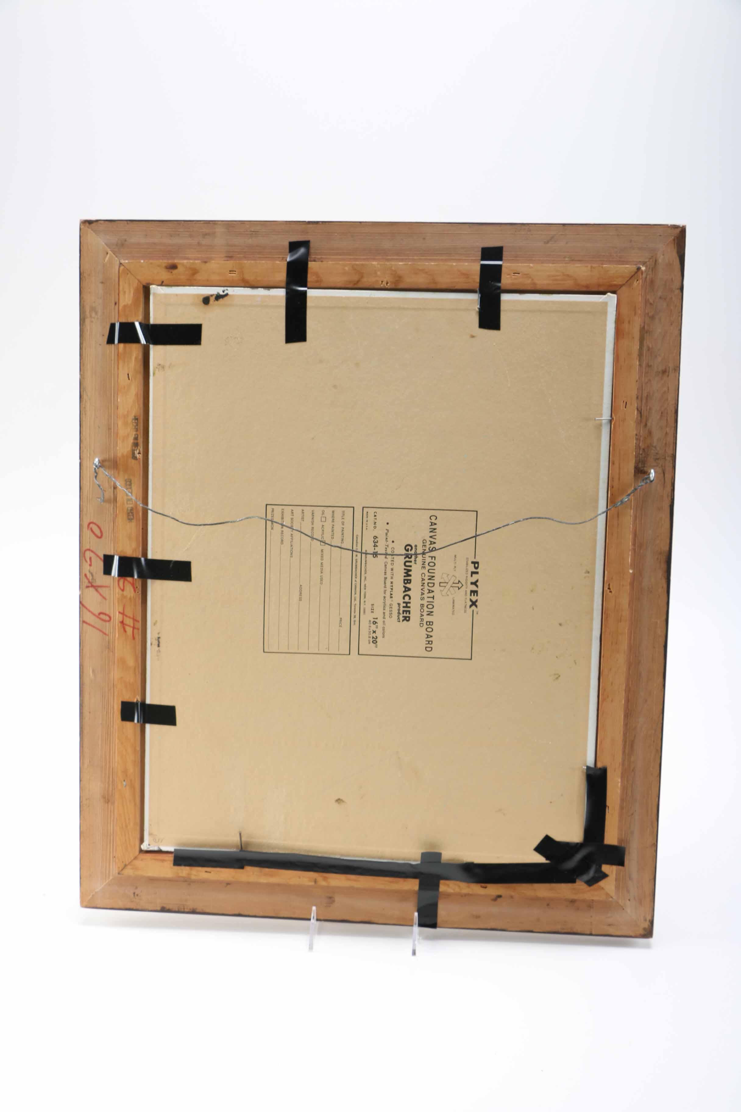 Dietz Oil Painting of Landscape on Canvas Board