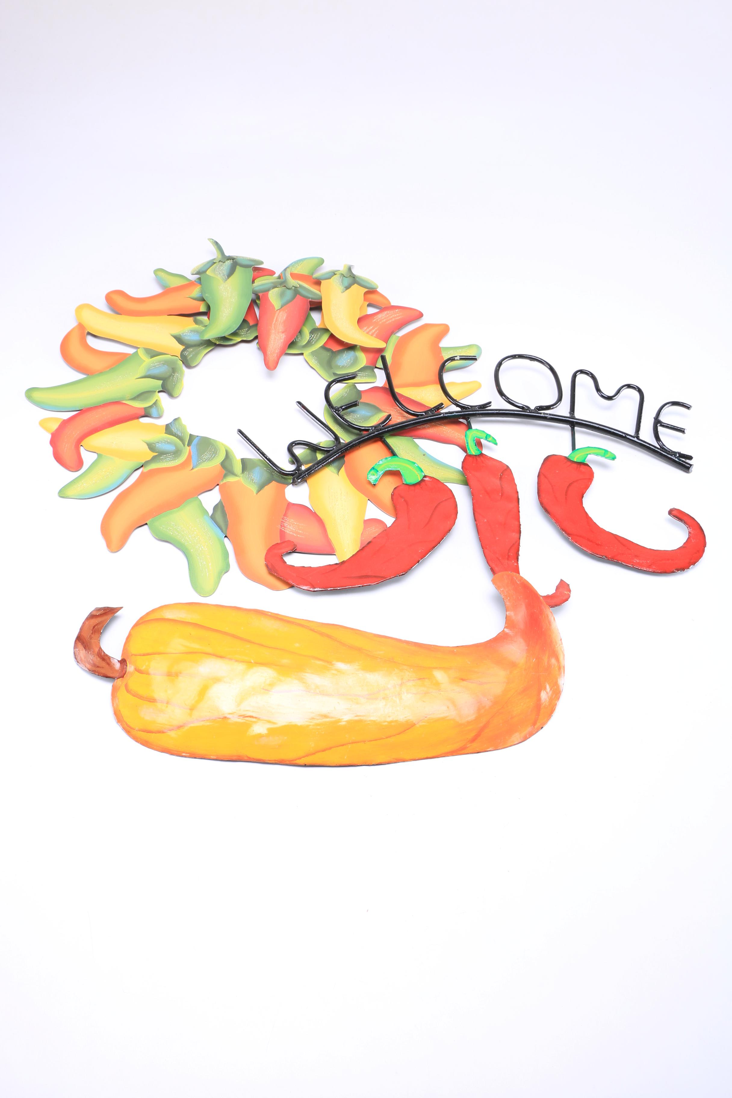 Collection of Chili Themed Décor Items