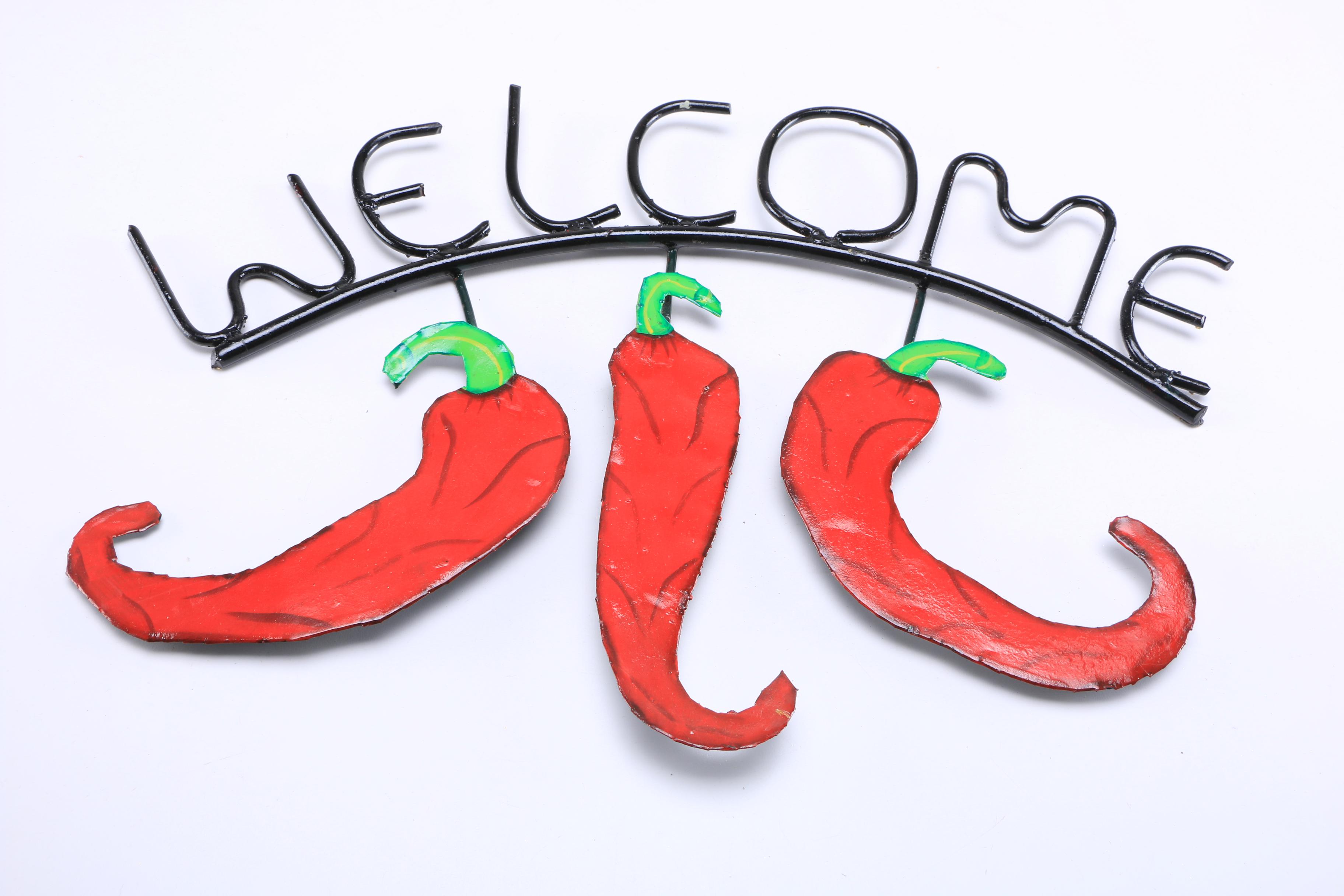 Collection of Chili Themed Décor Items