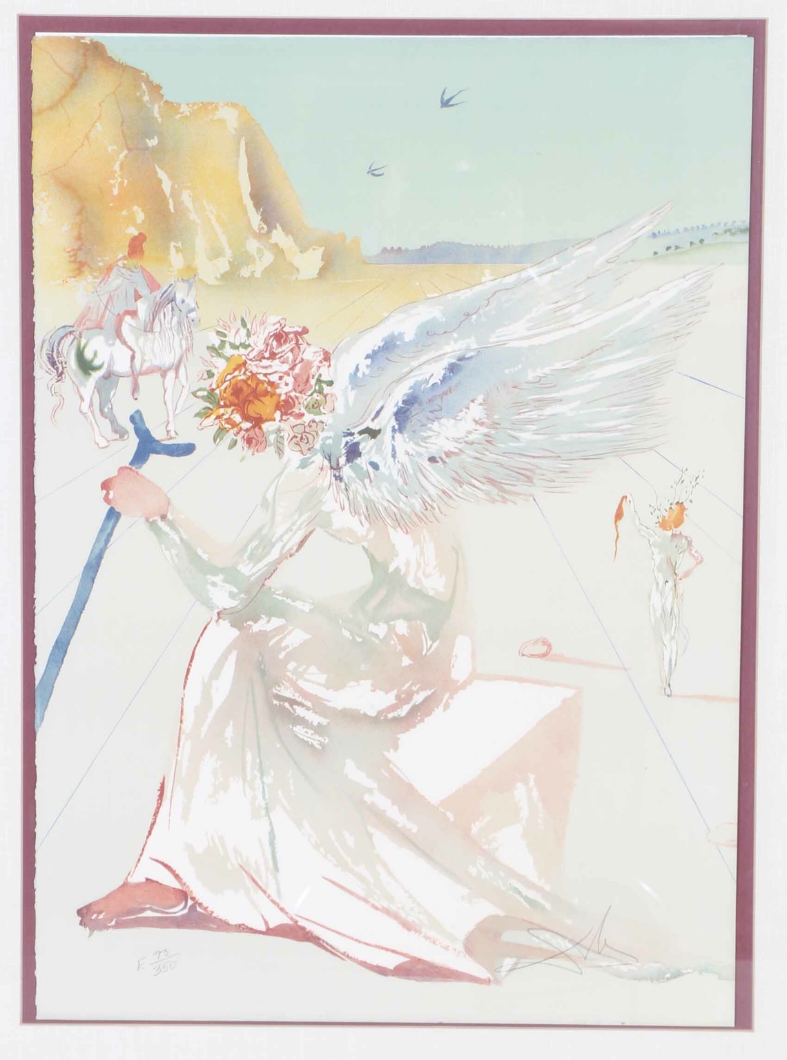 Limited Edition Lithograph After Salvador Dalí "Helen of Troy"