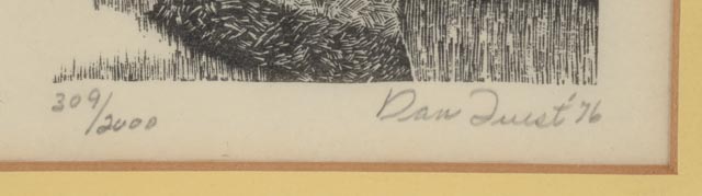 Dan Quest Limited Edition Signed Woodcut Print