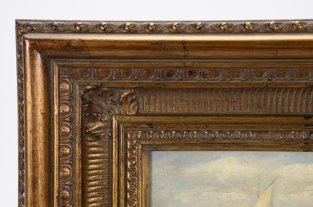 F. Huber Original Oil Painting on Canvas