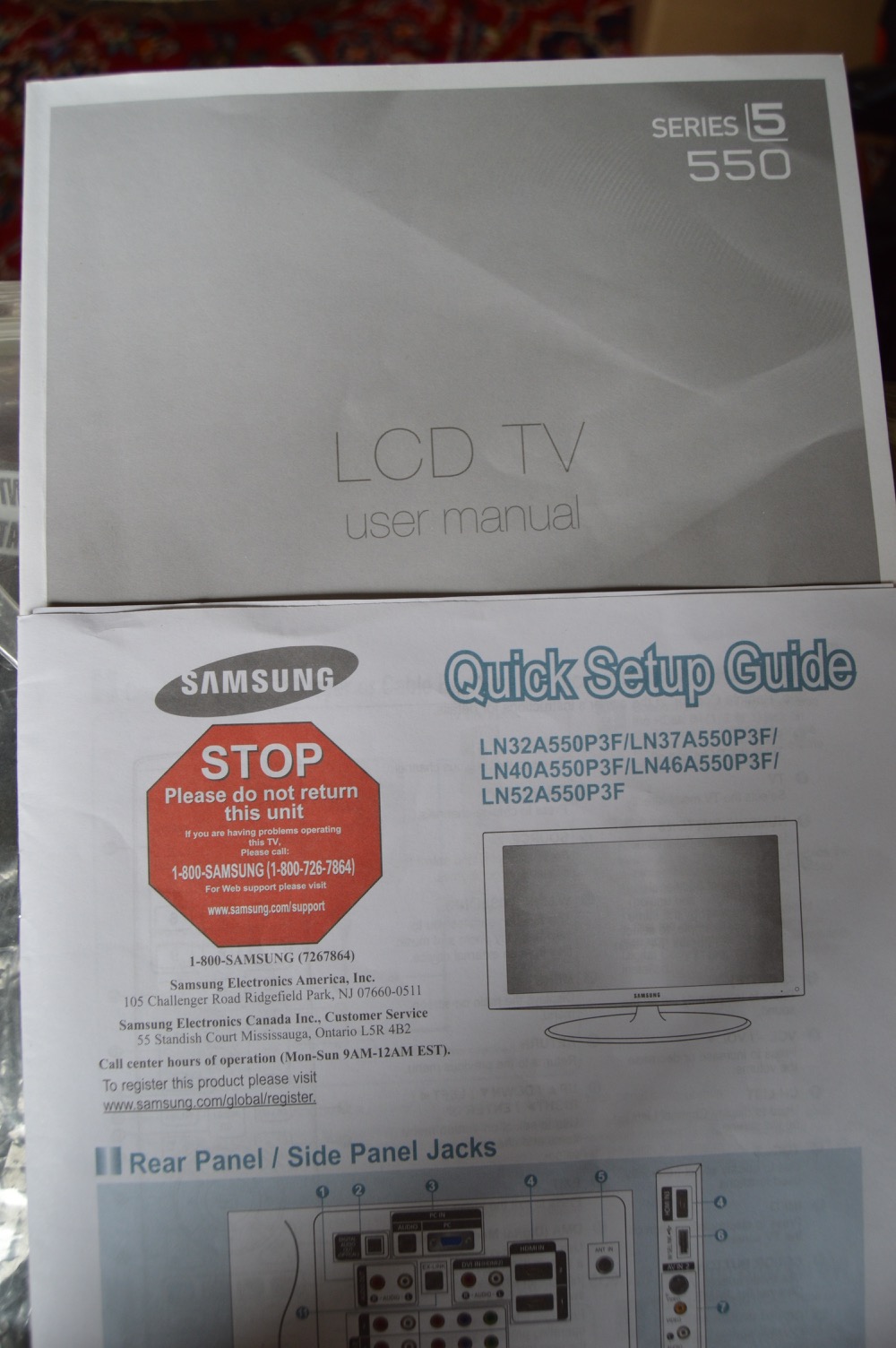 Samsung Flat Screen Television and Samsung Sound Board