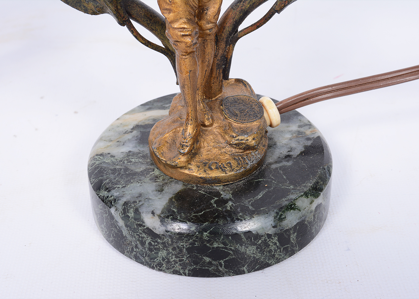 Antique French Auguste Moreau Bronze Table Lamps