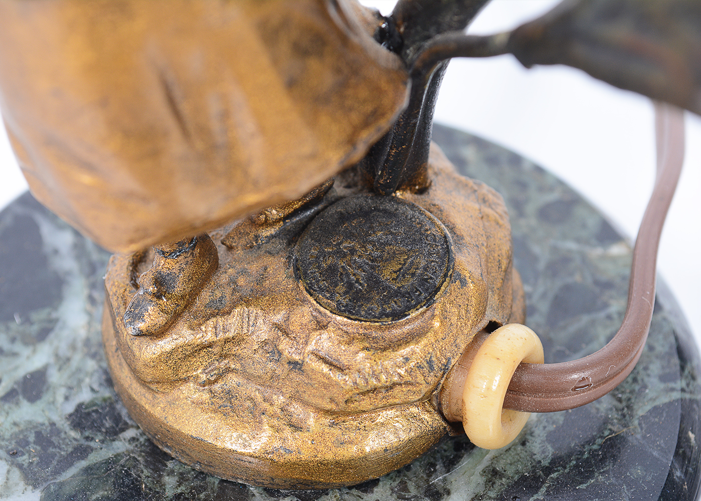 Antique French Auguste Moreau Bronze Table Lamps