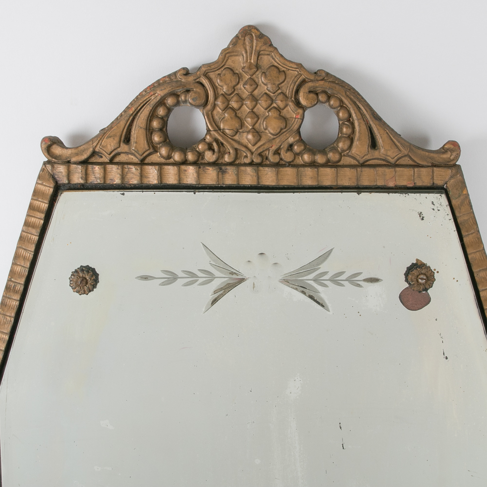 Etched Art Deco Wall Mirror