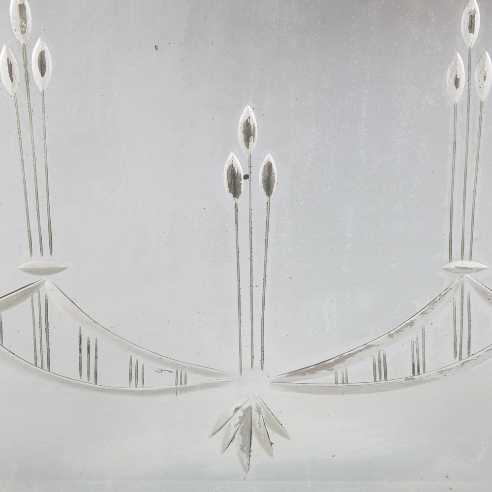 Etched Art Deco Wall Mirror