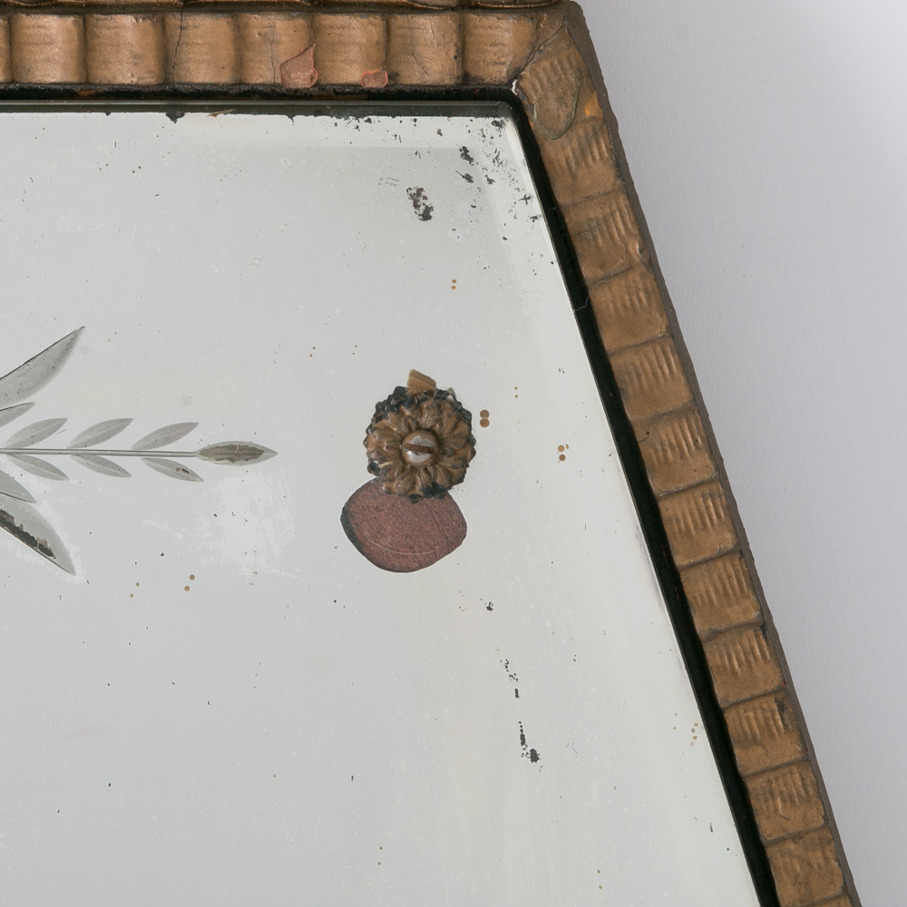 Etched Art Deco Wall Mirror