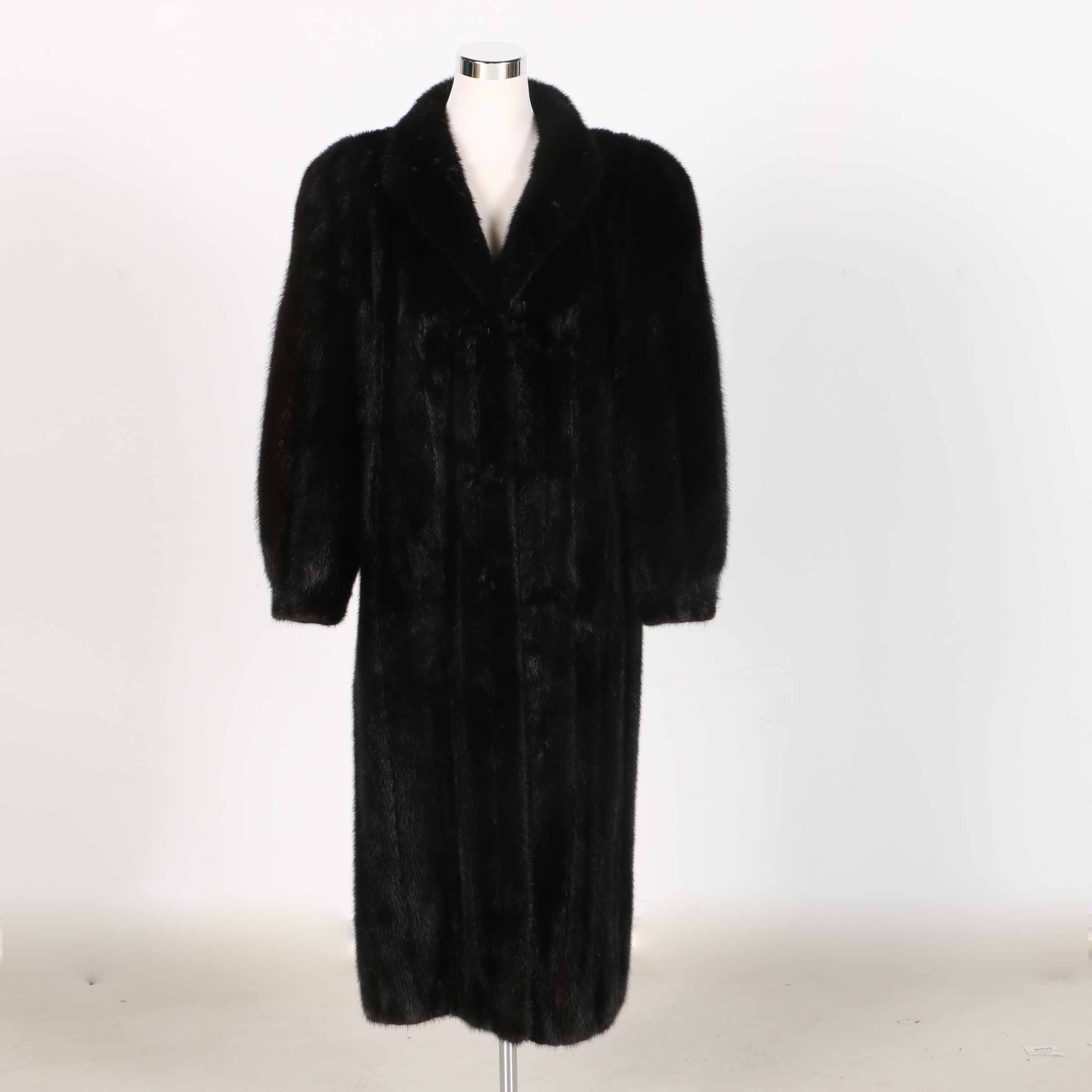 De Jong's Women's Black Mink Coat
