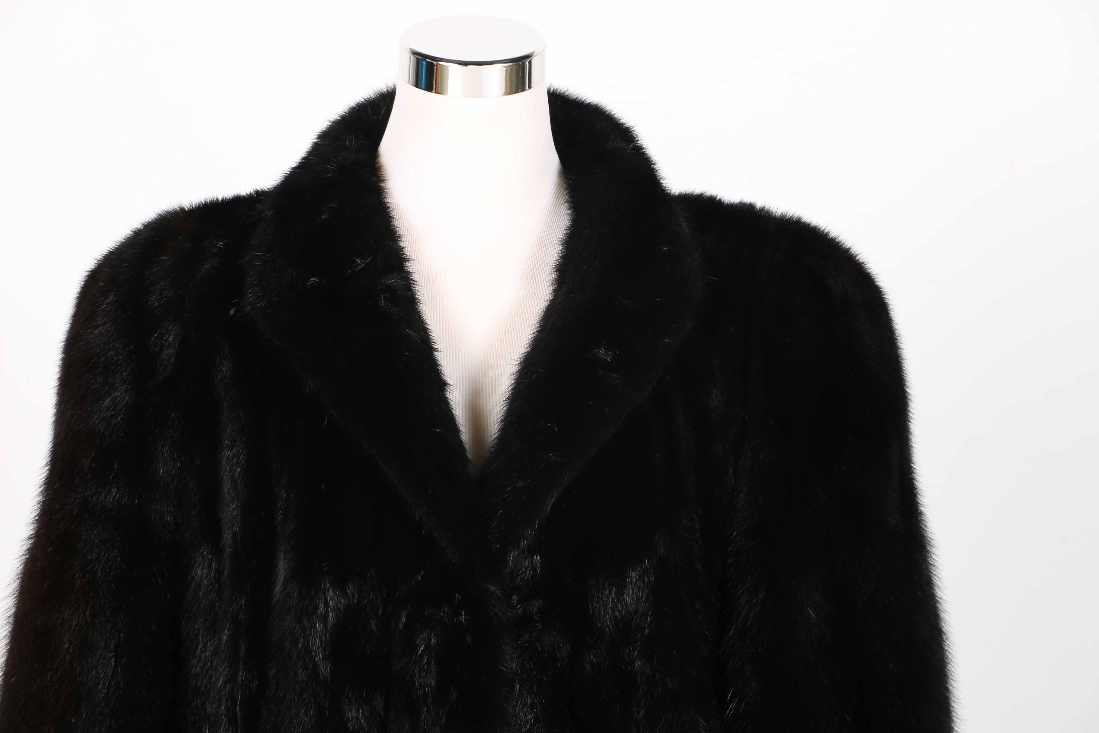 De Jong's Women's Black Mink Coat