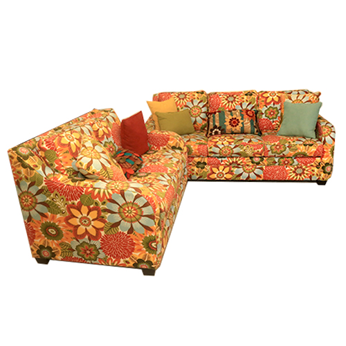 Floral Print Loveseat and Couch