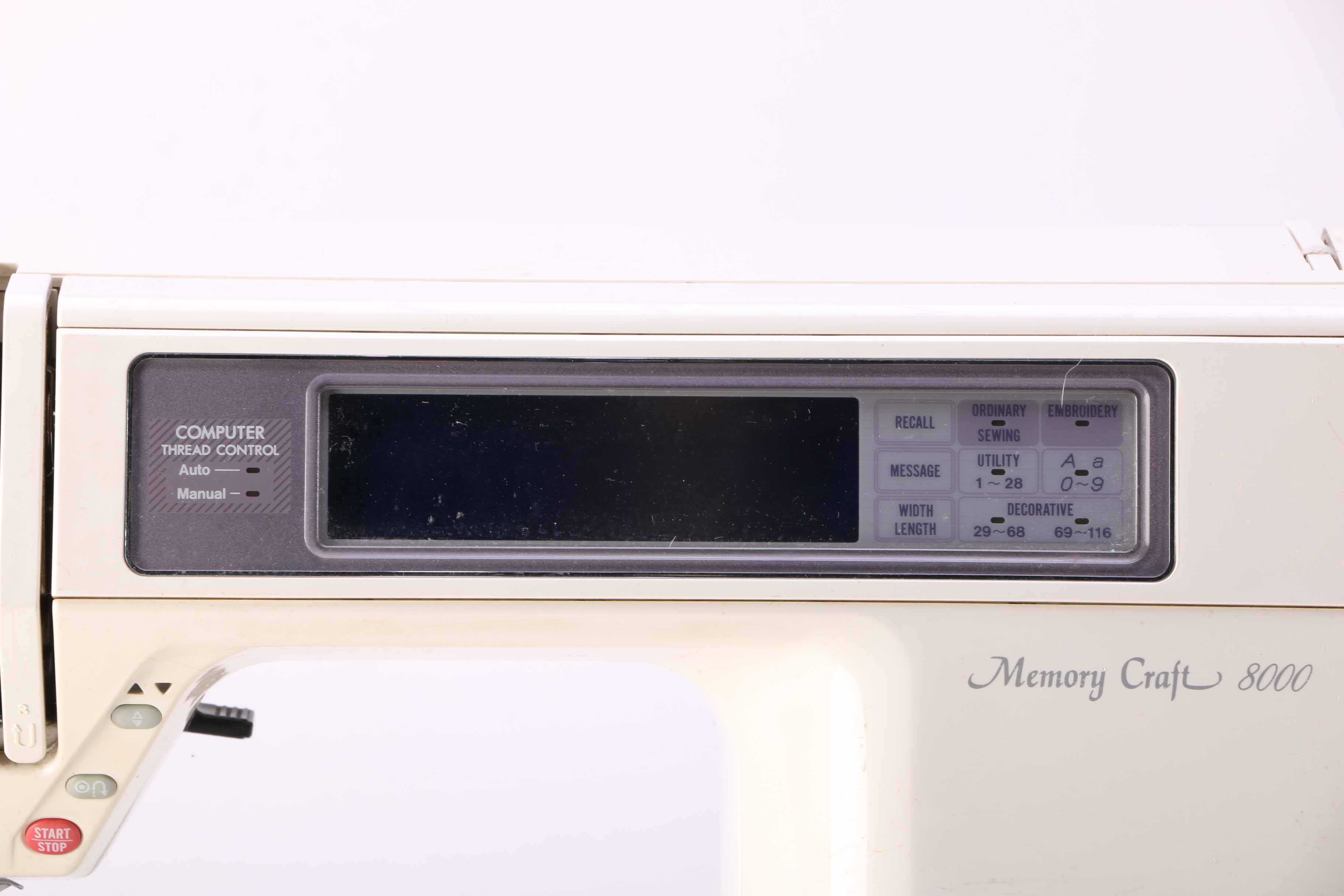 Memory Craft Programmable Sewing Machine