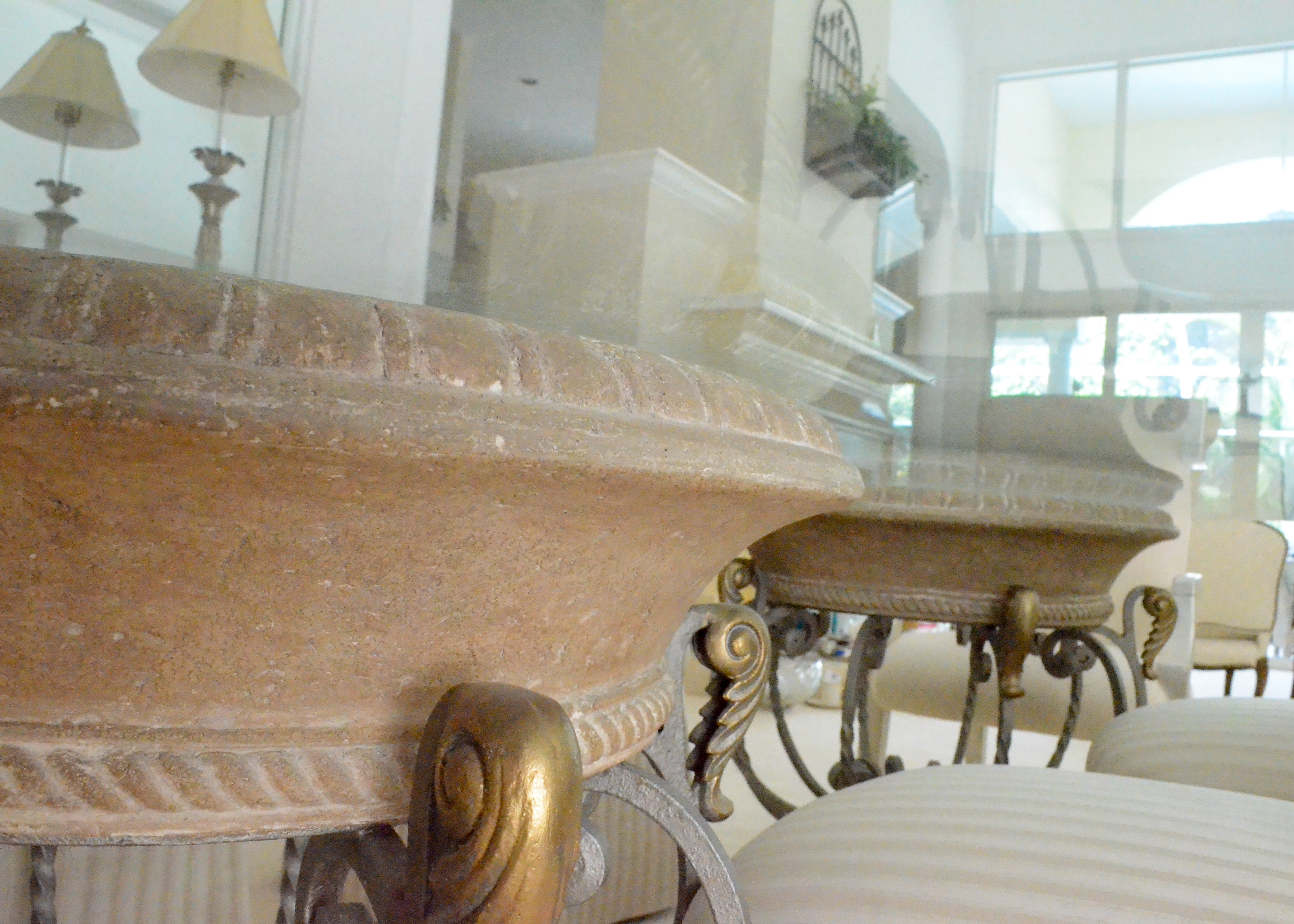 Contemporary Dining Table and Six Chairs