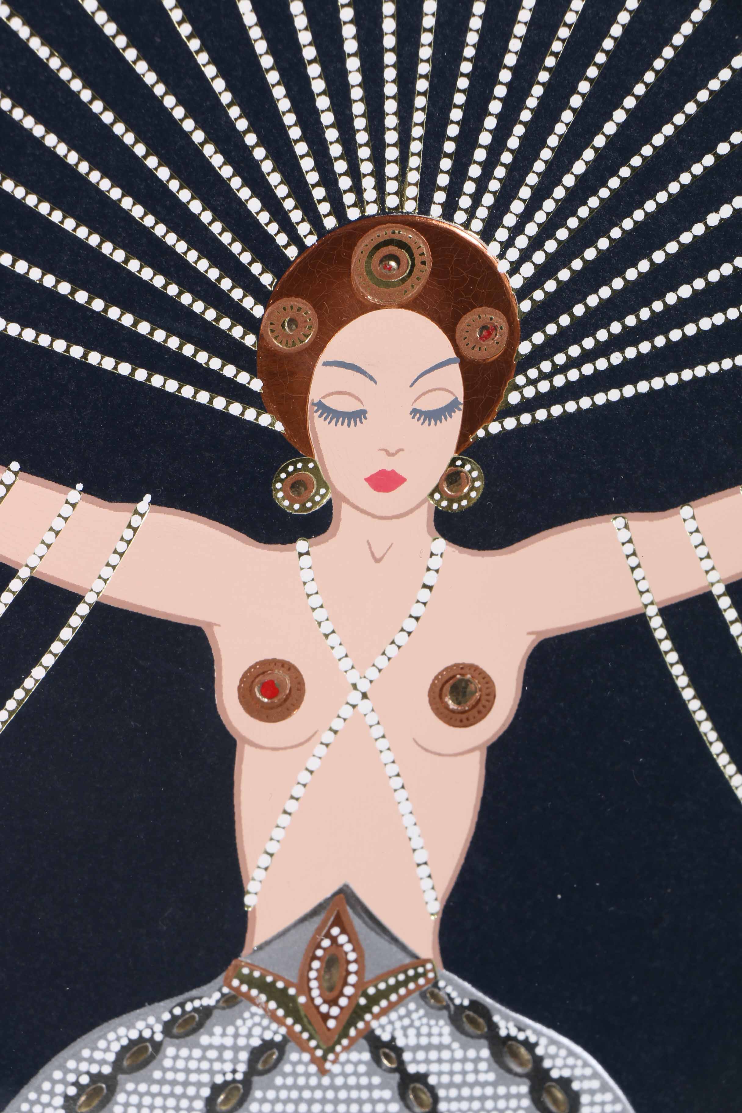 1987 Erté Serigraph "The Necklace"