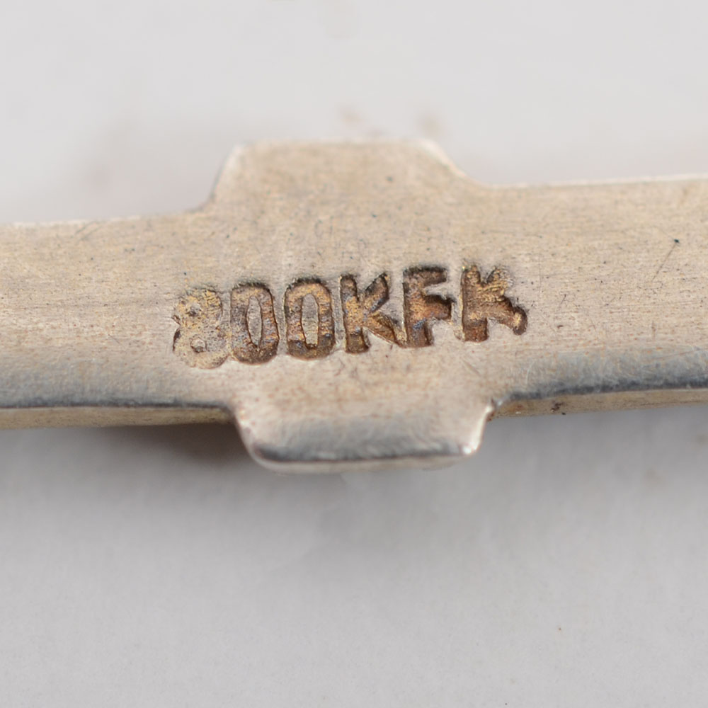 Hand-Painted 800 Silver Enamel Lion of Lucerne Souvenir Spoon