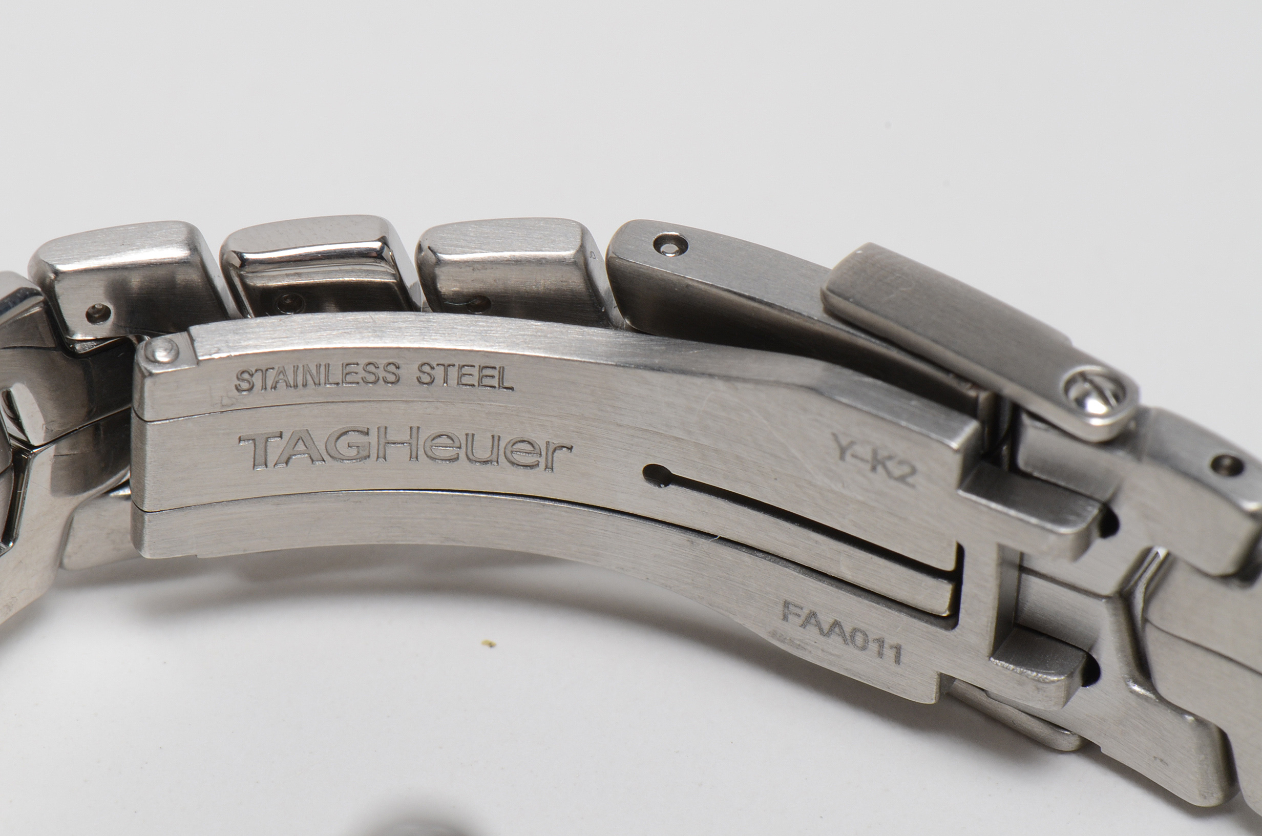 Women's Tag Heuer Link Factory Pink Mother of Pearl Diamond Dial Stainless Steel Quartz Watch