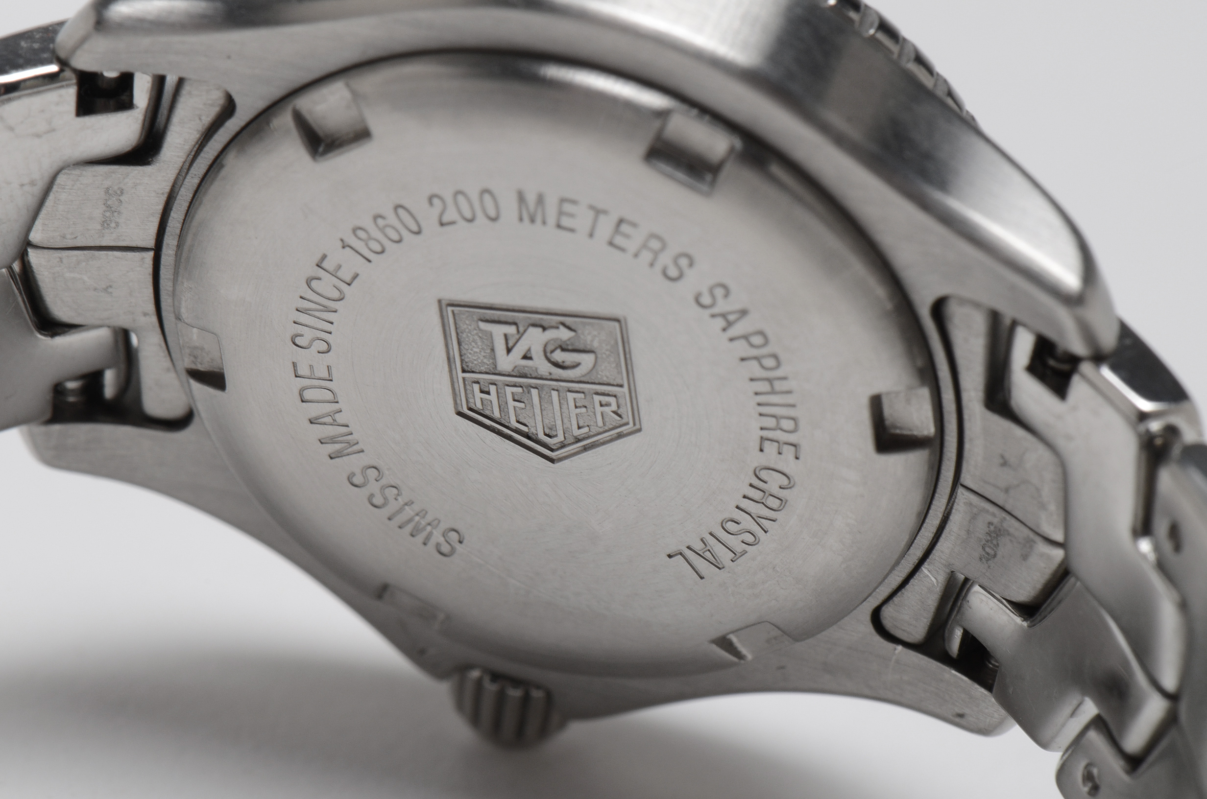 Women's Tag Heuer Link Factory Pink Mother of Pearl Diamond Dial Stainless Steel Quartz Watch