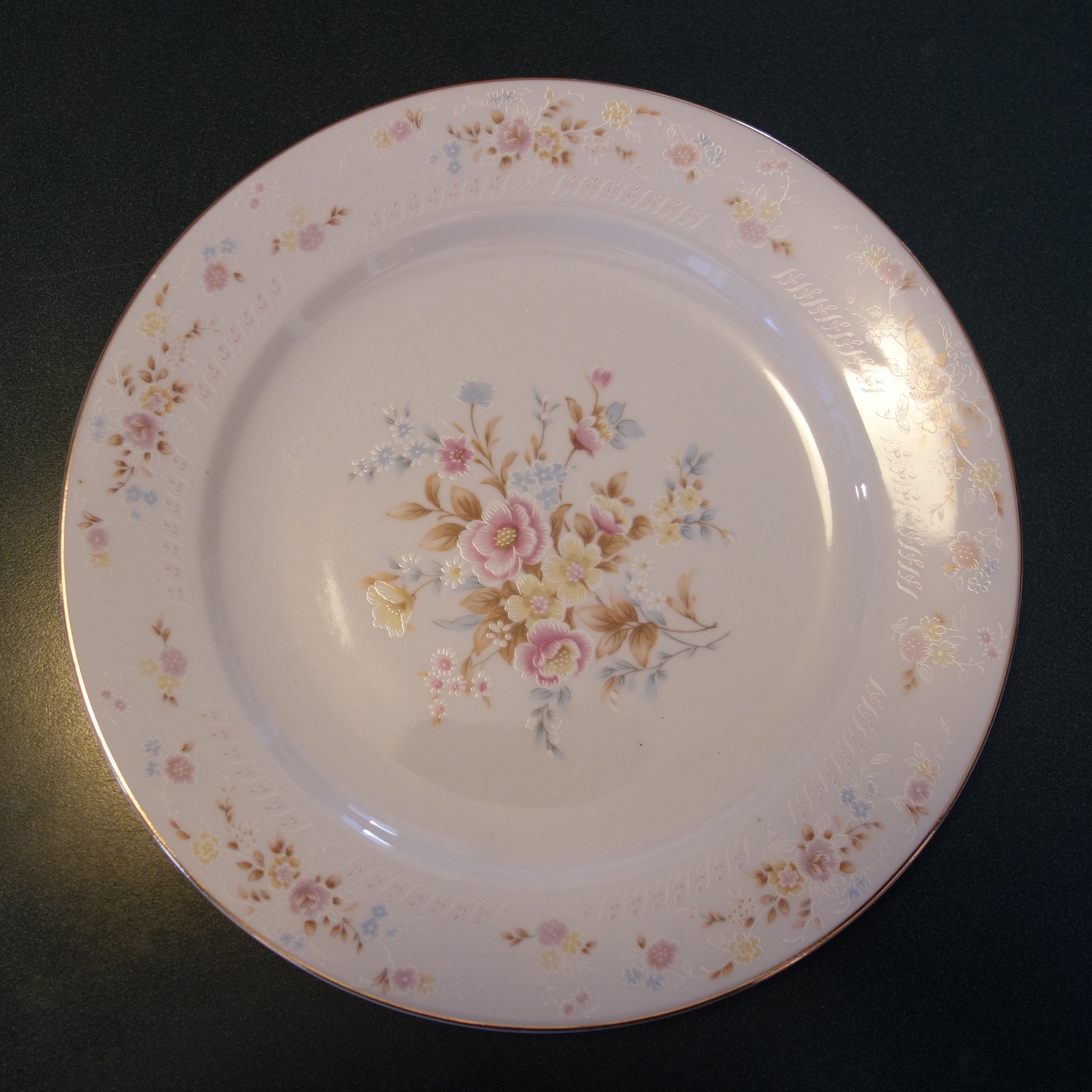 Vintage Pink and Blue Floral China Set